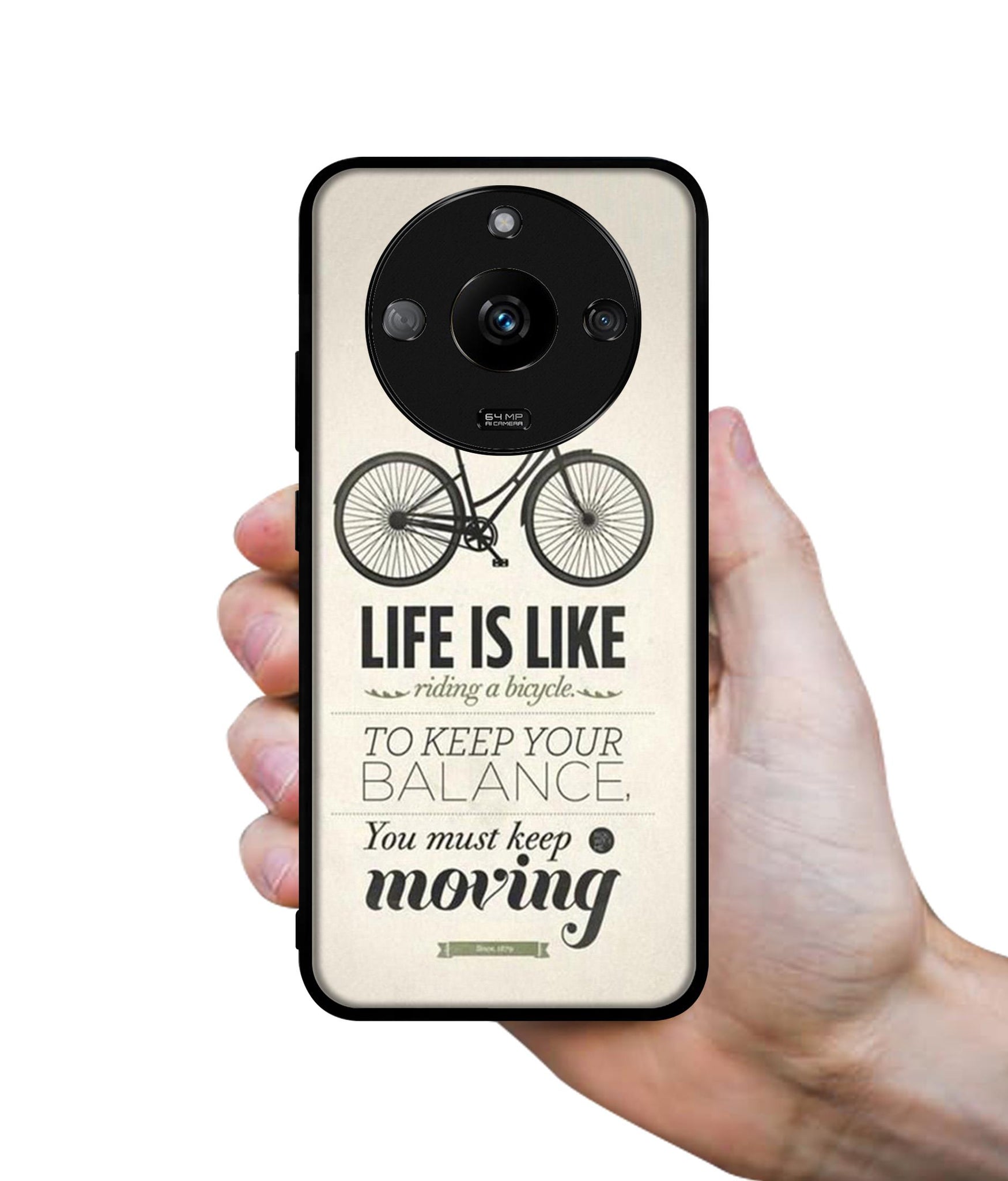 Life is Like Moving Designer 2D Printed Back Case Cover for Realme Narzo 60 5G