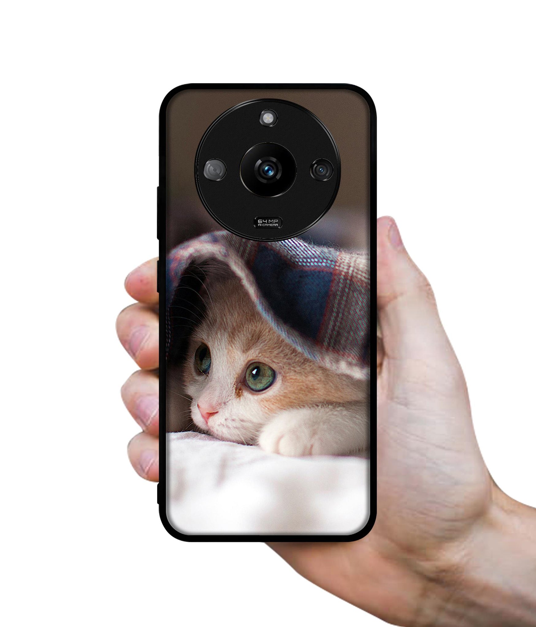 Sleepy Kitten Designer 2D Printed Back Case Cover for Realme Narzo 60 5G