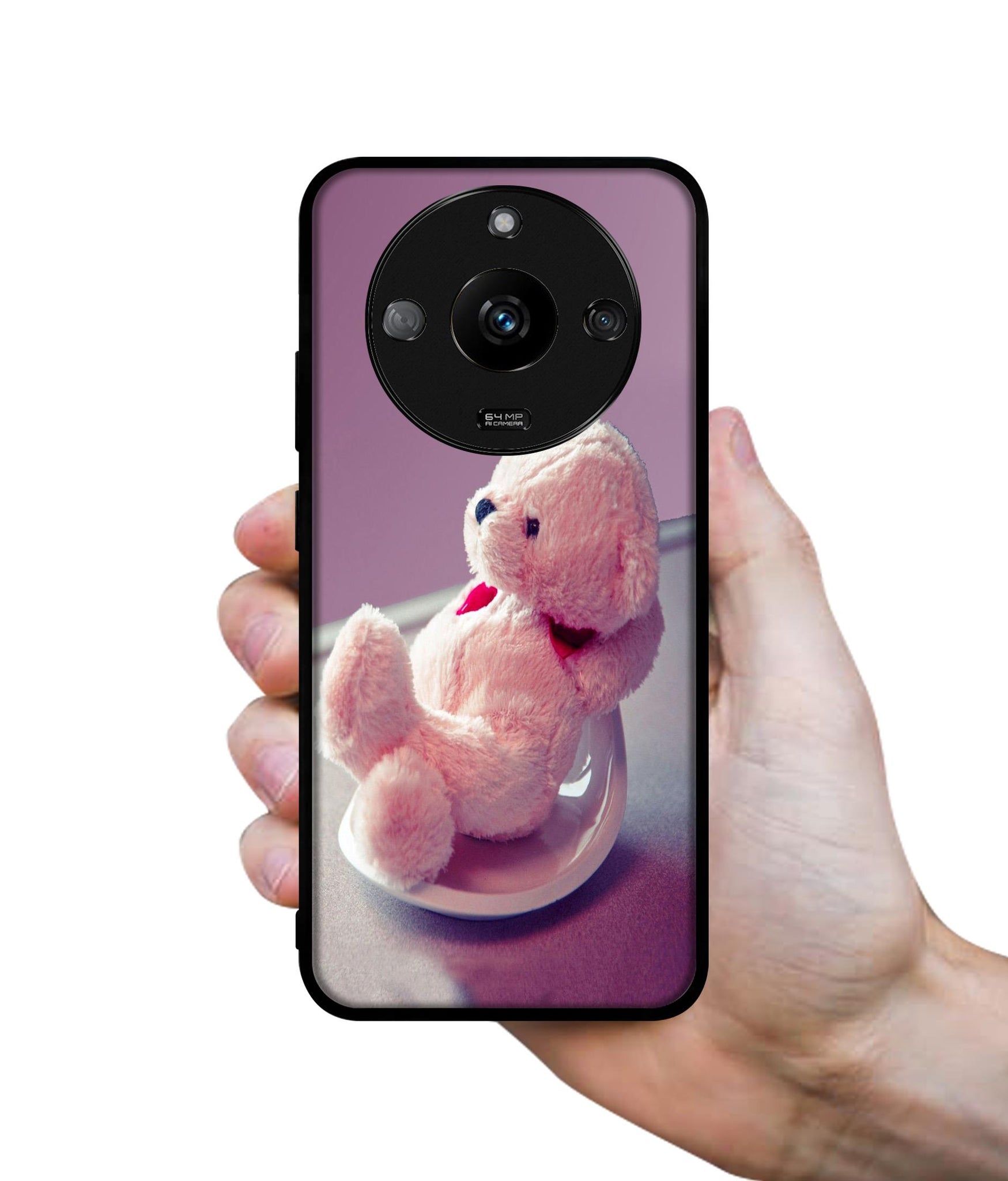 Cute Teddy Bear Designer 2D Printed Back Case Cover for Realme Narzo 60 5G