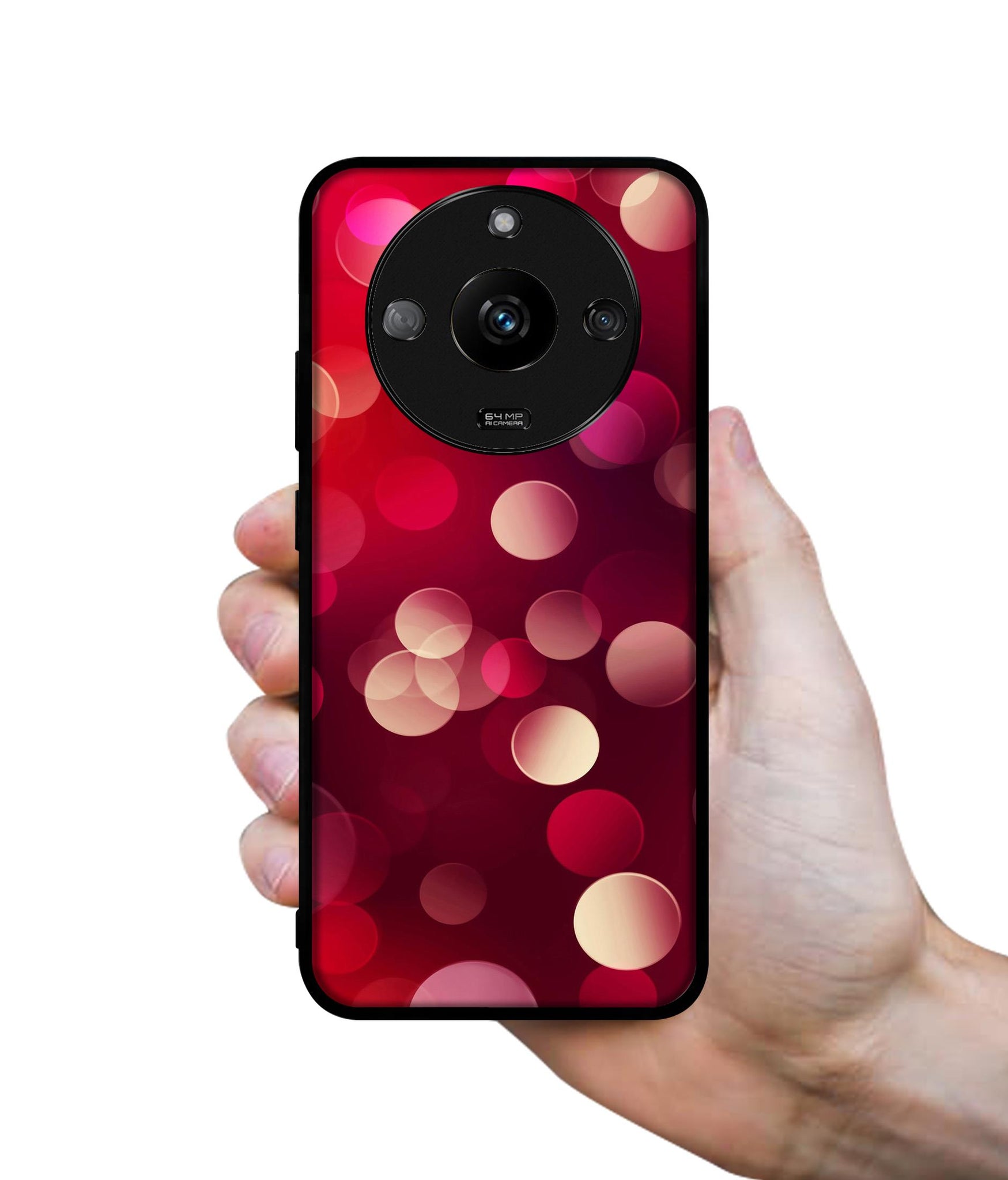 3D Circles Designer 2D Printed Back Case Cover for Realme Narzo 60 5G