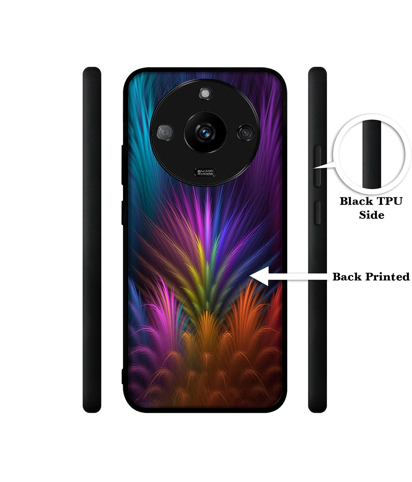 Multicoloured Designer 2D Printed Back Case Cover for Realme Narzo 60 5G