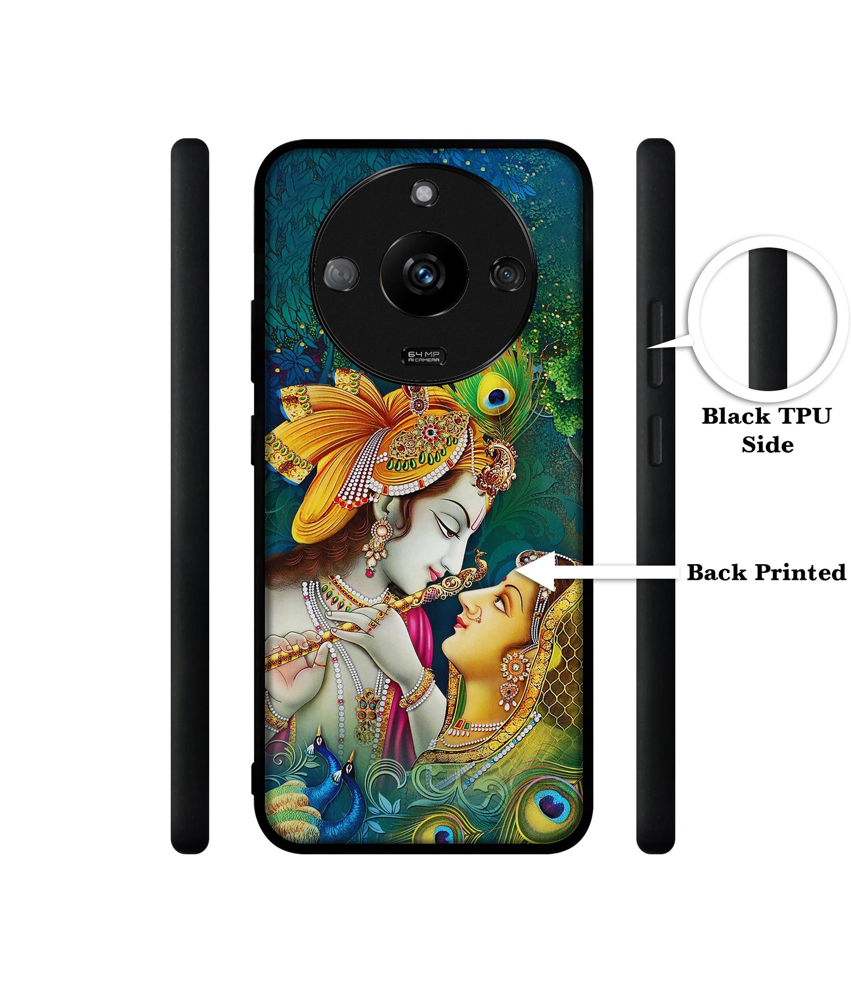 Radha Kishan Love Designer 2D Printed Back Case Cover for Realme Narzo 60 5G