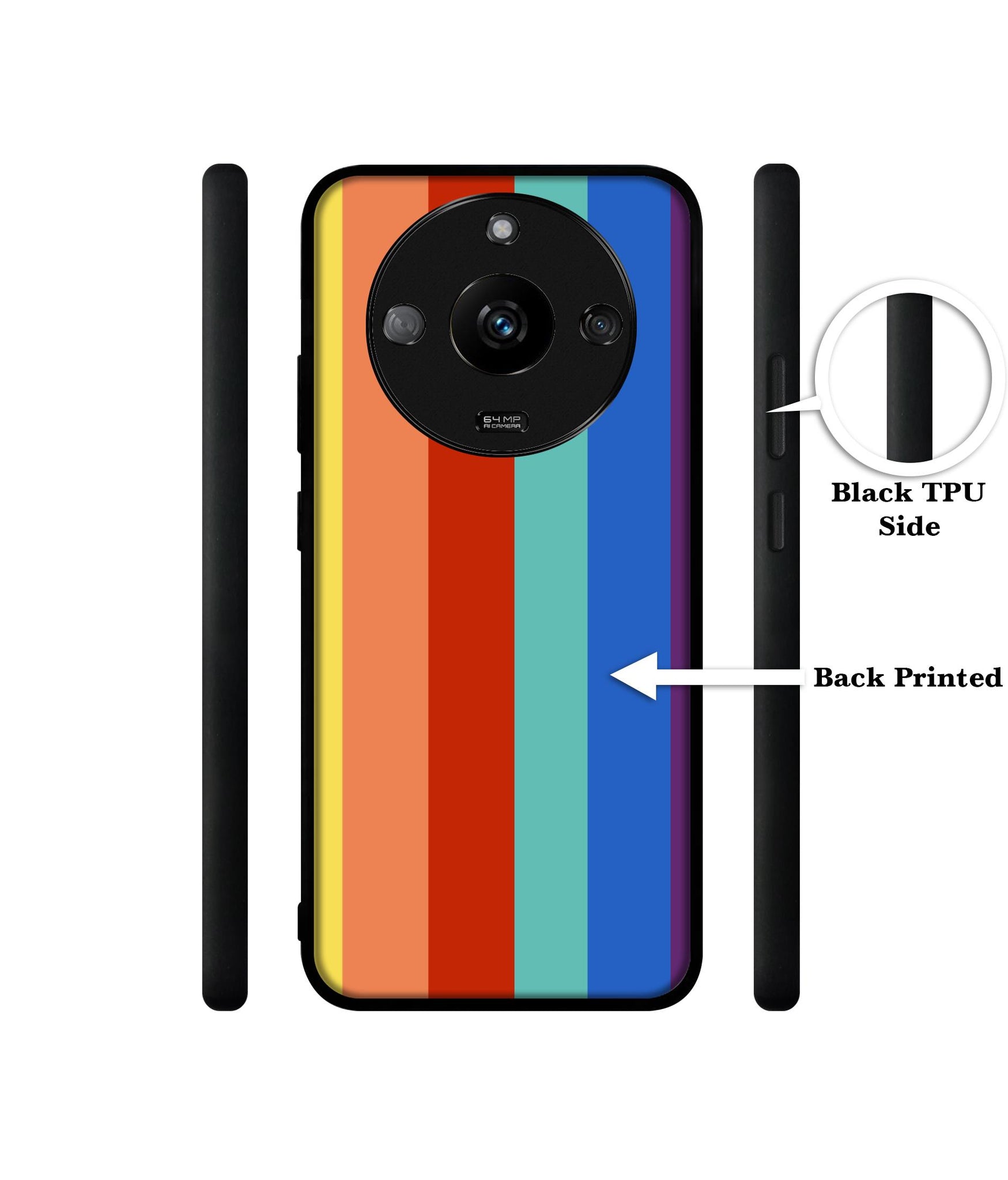 Rainbow Colors Designer 2D Printed Back Case Cover for Realme Narzo 60 5G