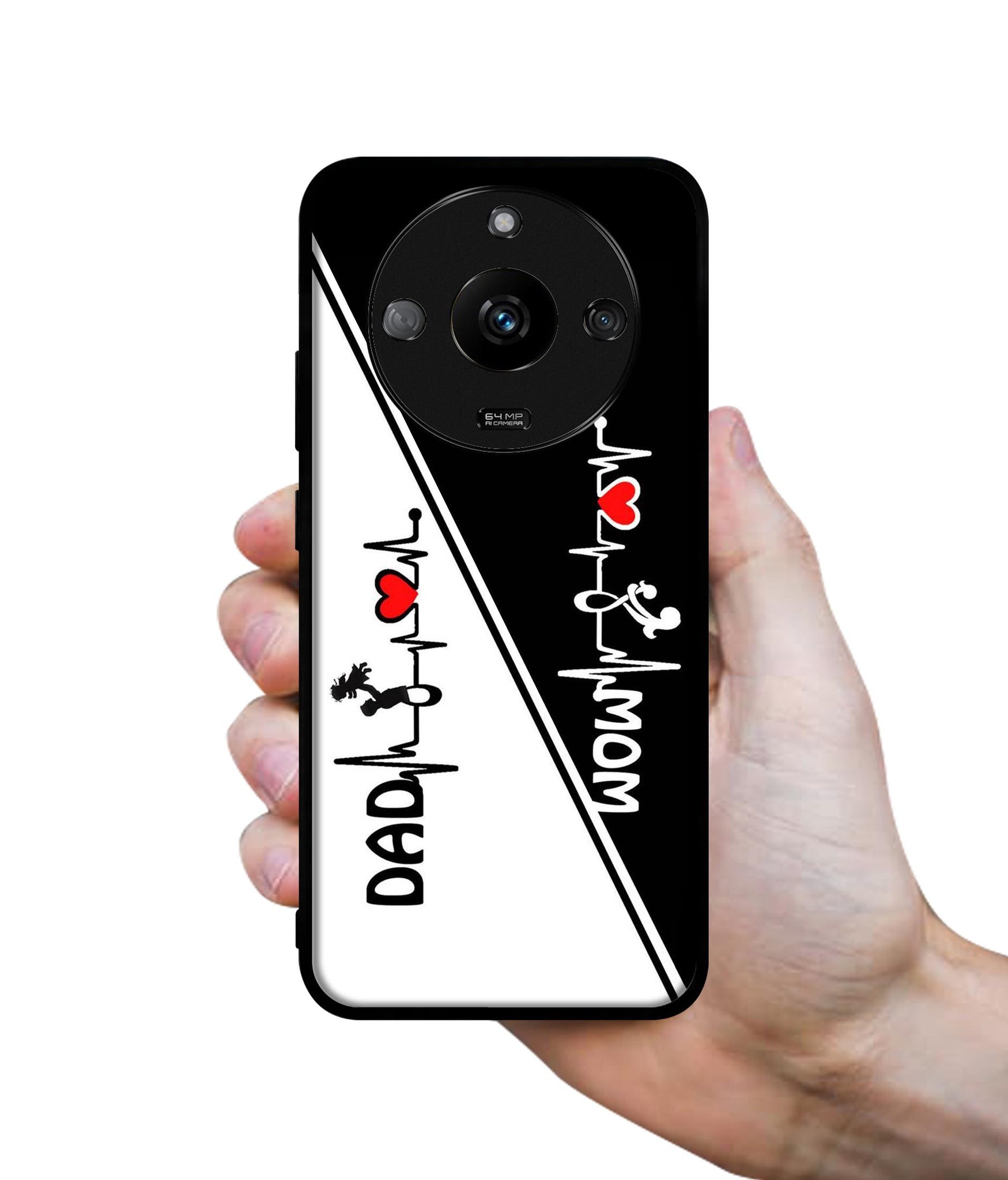 Mom and Dad Lover Designer 2D Printed Back Case Cover for Realme Narzo 60 5G