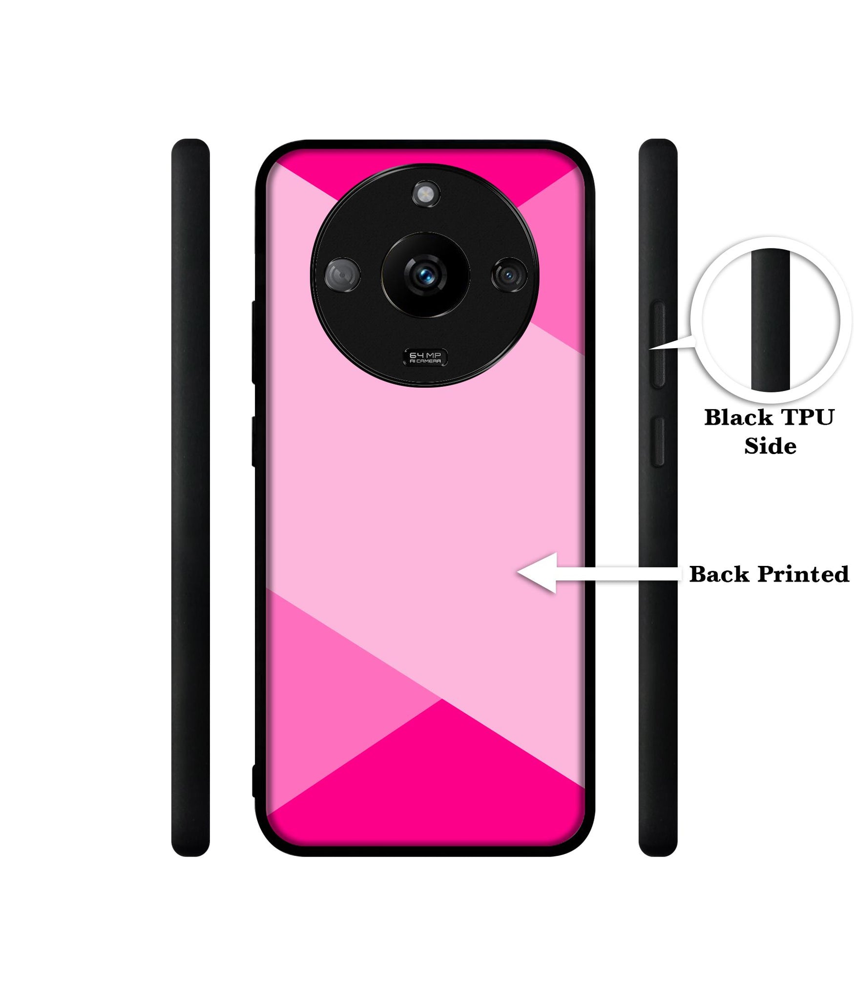 Pink Cross Vector Designer 2D Printed Back Case Cover for Realme Narzo 60 5G