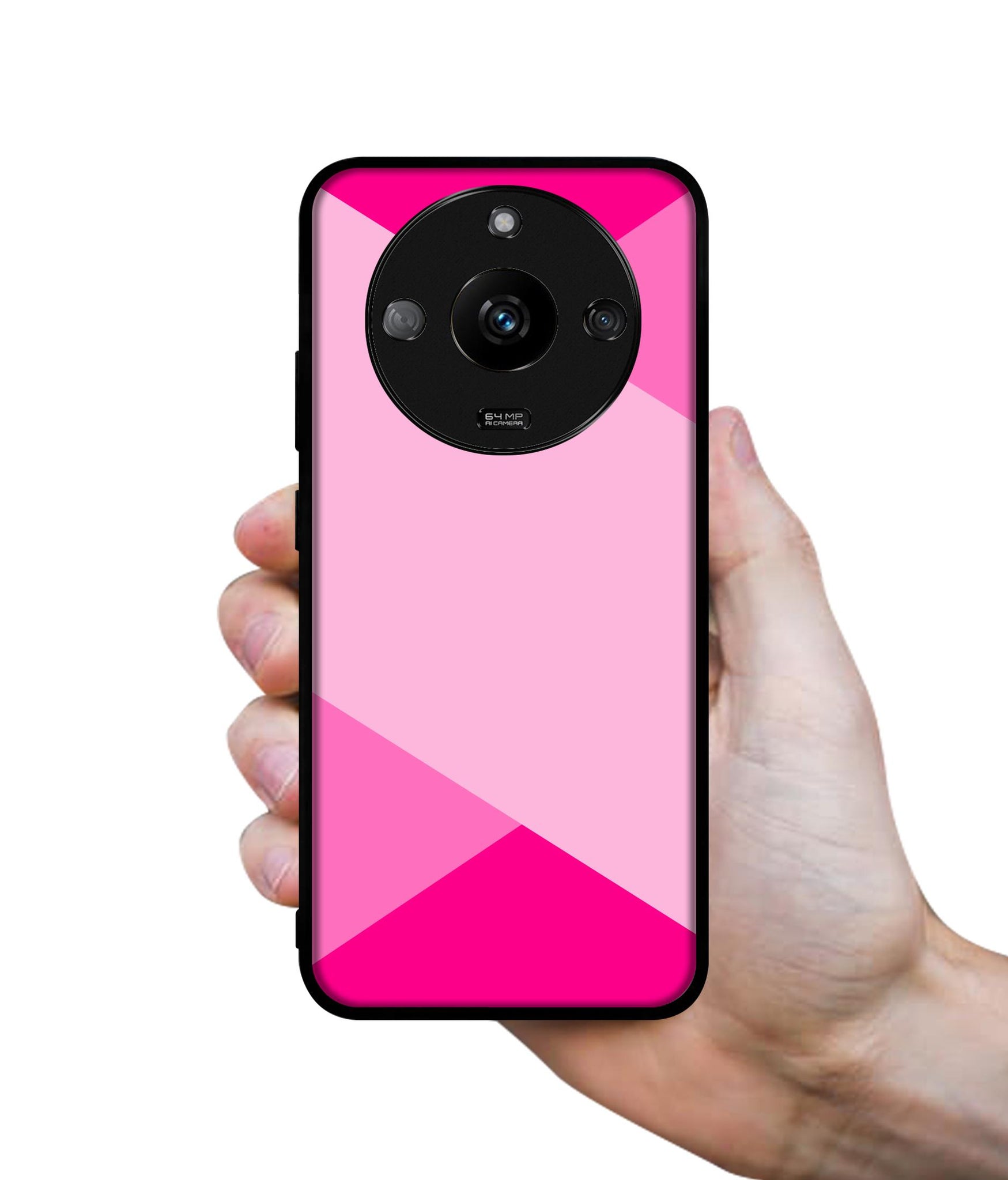 Pink Cross Vector Designer 2D Printed Back Case Cover for Realme Narzo 60 5G