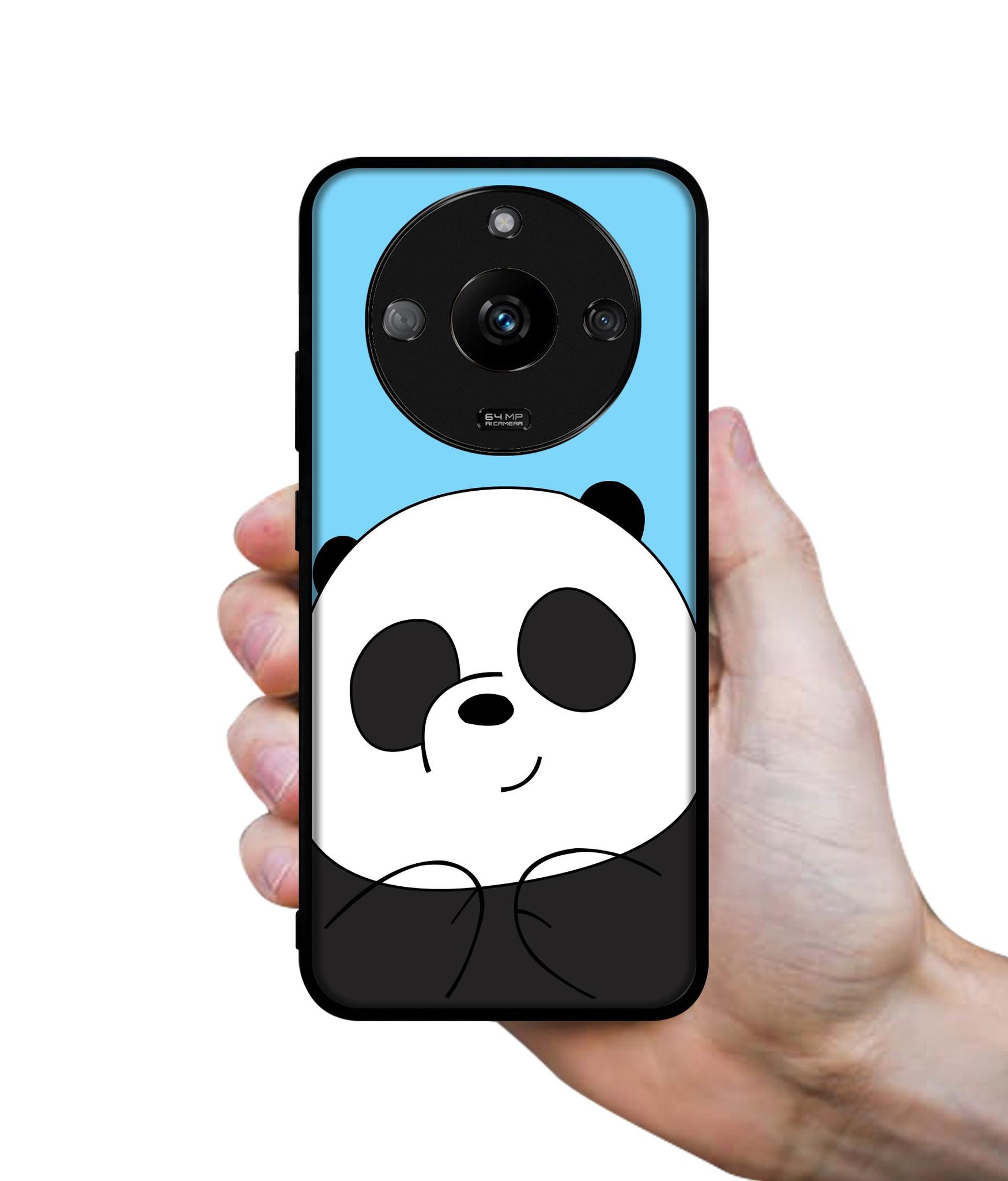Cute Panda Designer 2D Printed Back Case Cover for Realme Narzo 60 5G