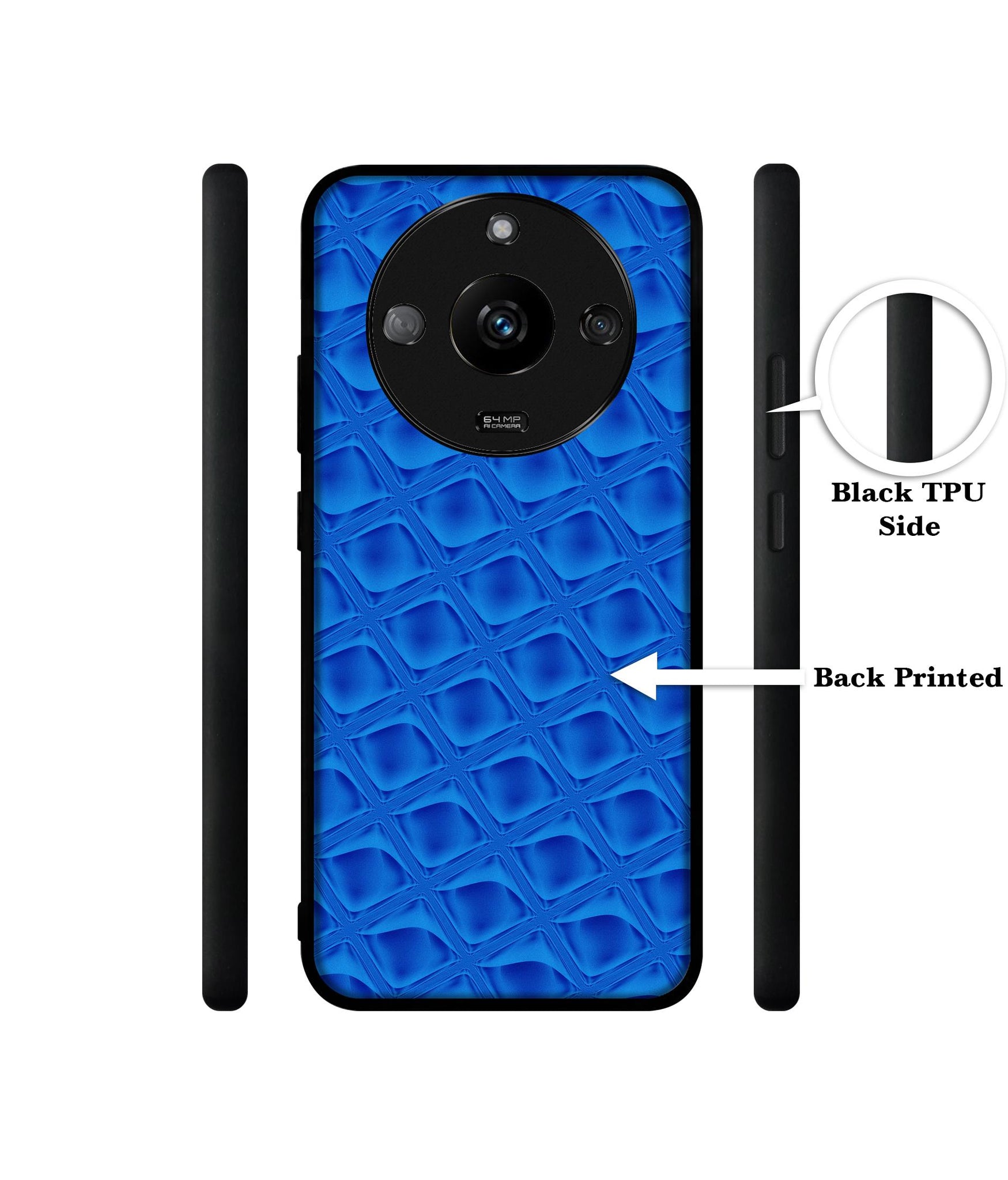 Blue Diamond Designer 2D Printed Back Case Cover for Realme Narzo 60 5G