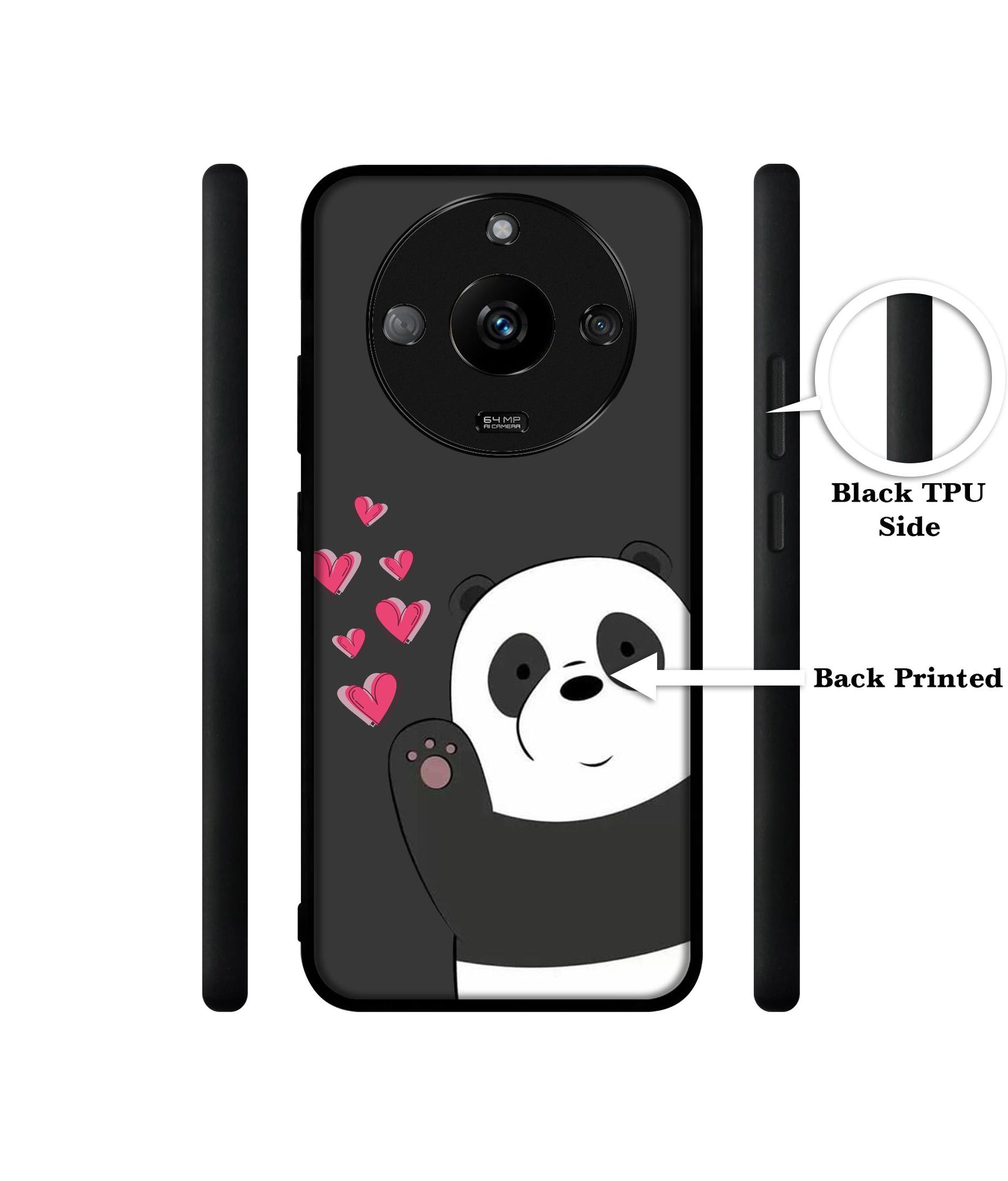 Love Panda Designer 2D Printed Back Case Cover for Realme Narzo 60 5G