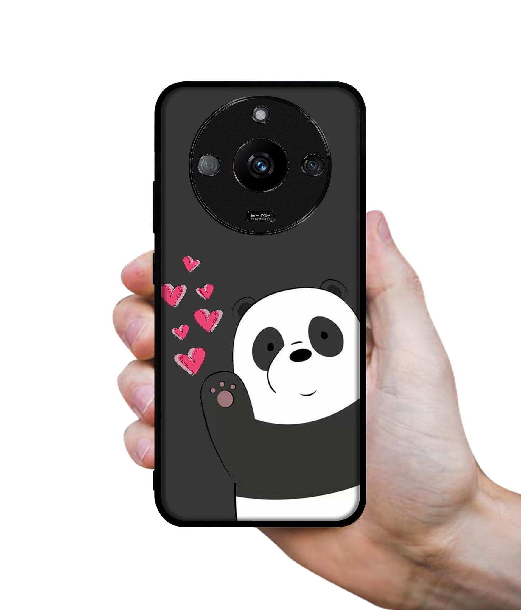 Love Panda Designer 2D Printed Back Case Cover for Realme Narzo 60 5G