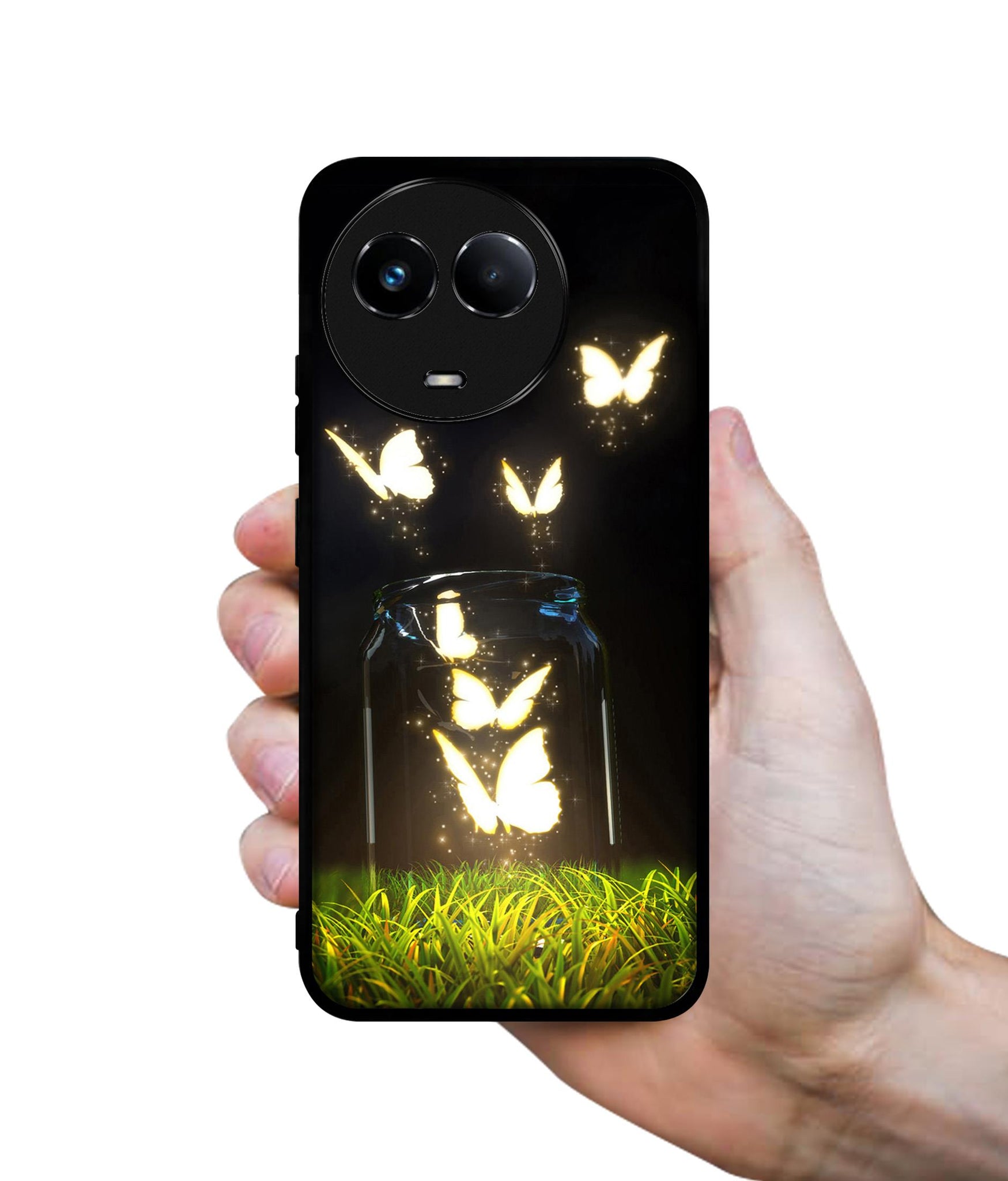 Butterfly Designer 2D Printed Back Case Cover for Realme C67 5G