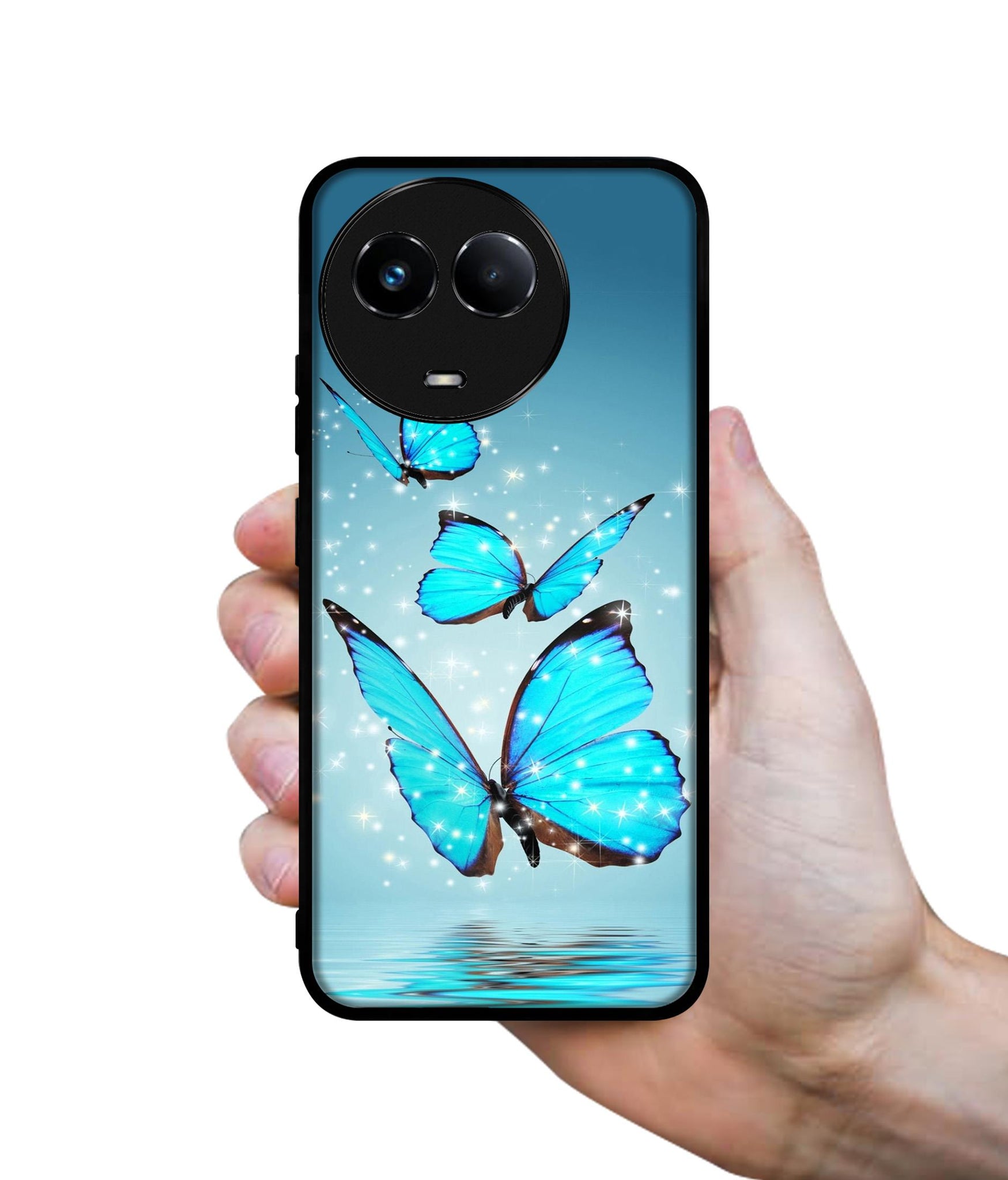 Flying Butterflies Designer 2D Printed Back Case Cover for Realme C67 5G