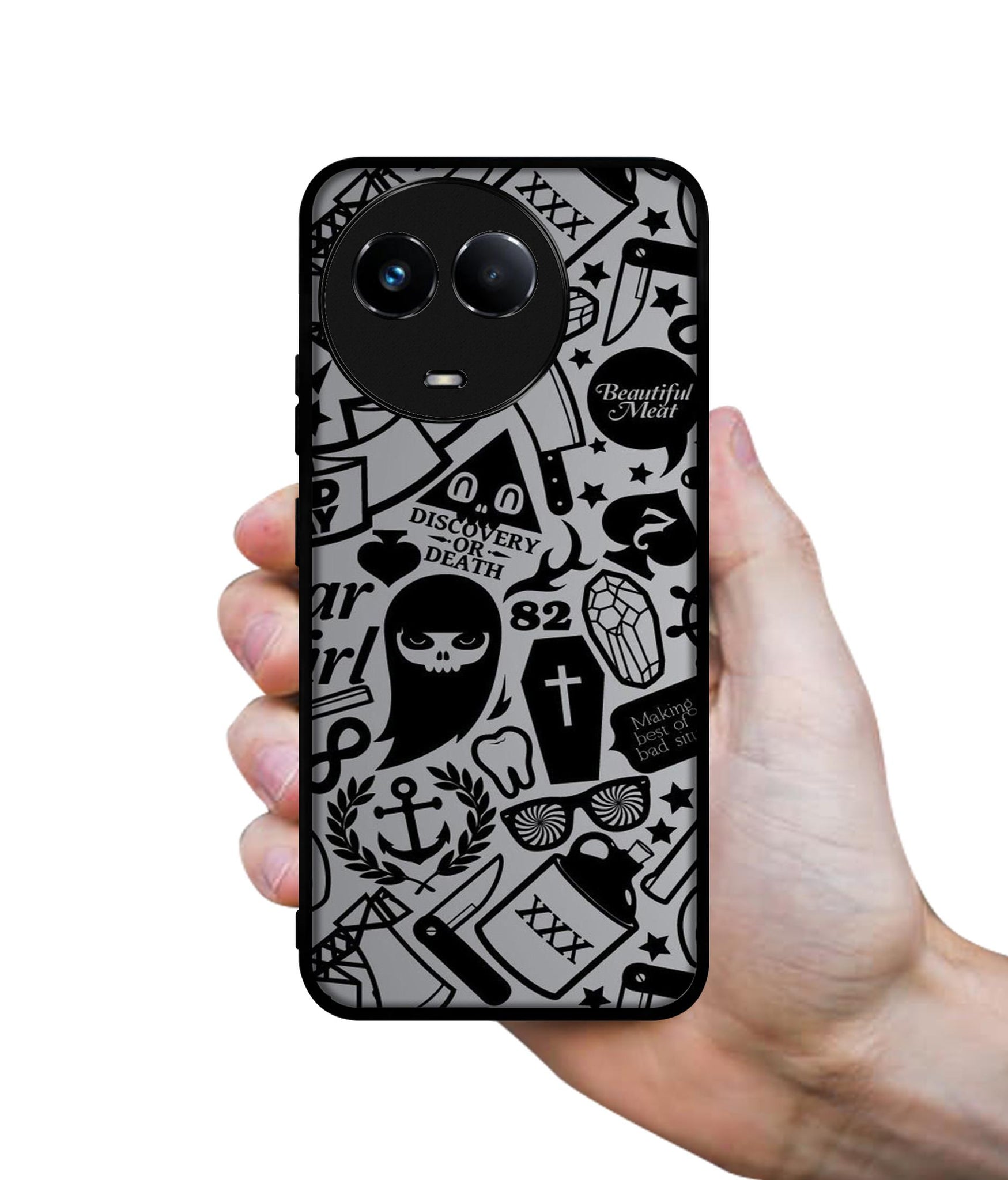 Discover Or Death Designer 2D Printed Back Case Cover for Realme C67 5G