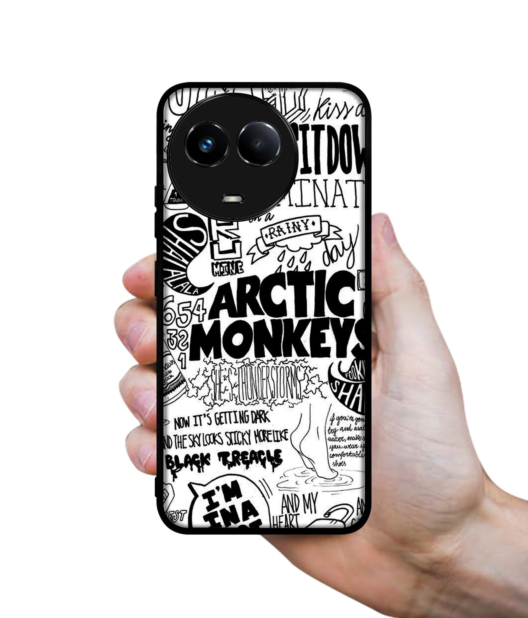 Arctic Monkeys Pattern Designer 2D Printed Back Case Cover for Realme C67 5G
