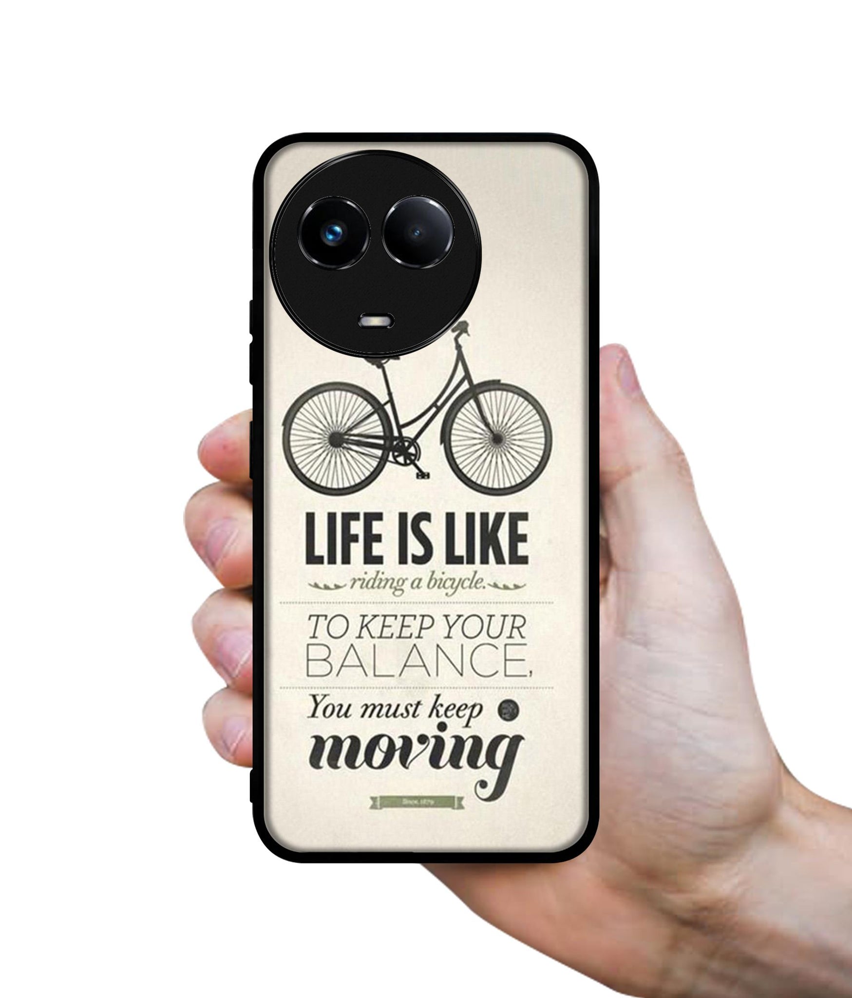 Life is Like Moving Designer 2D Printed Back Case Cover for Realme C67 5G
