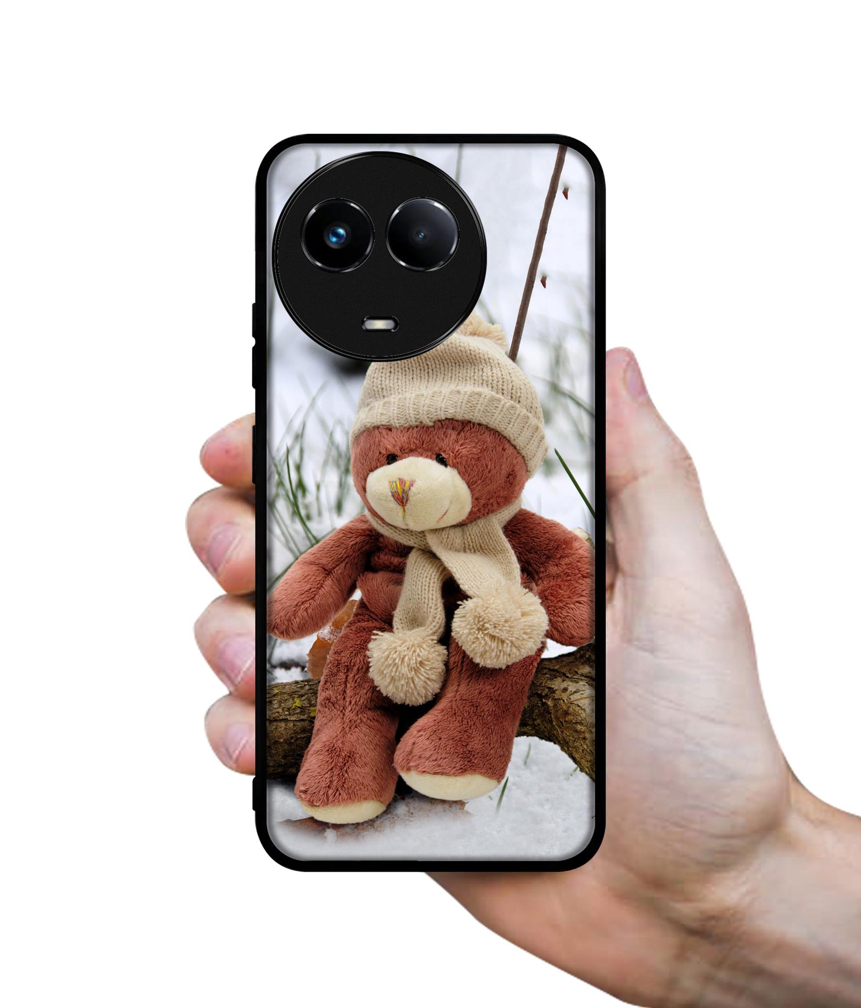 Woolen Bear Designer 2D Printed Back Case Cover for Realme C67 5G