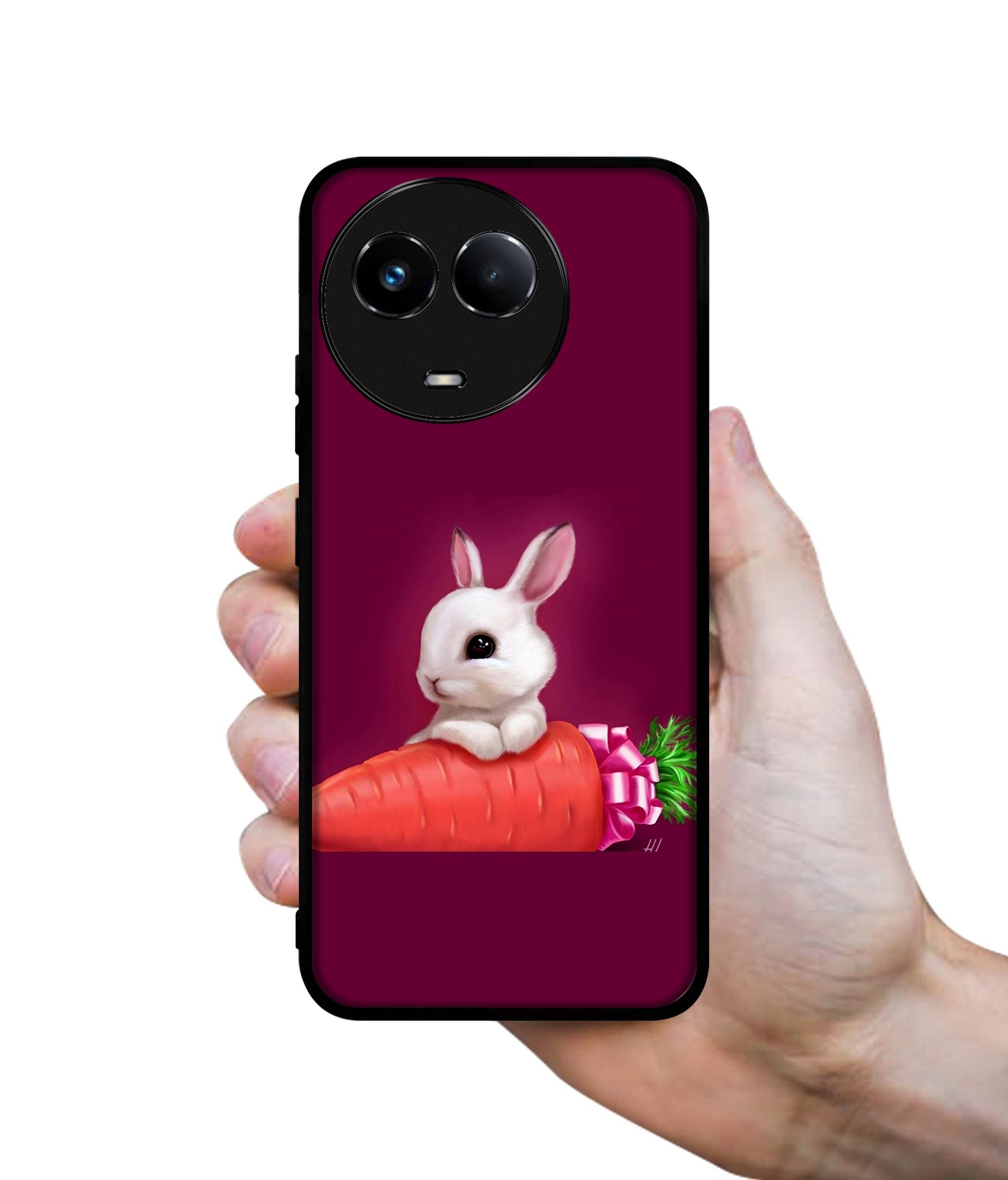 Bunny With Carrot Designer 2D Printed Back Case Cover for Realme C67 5G