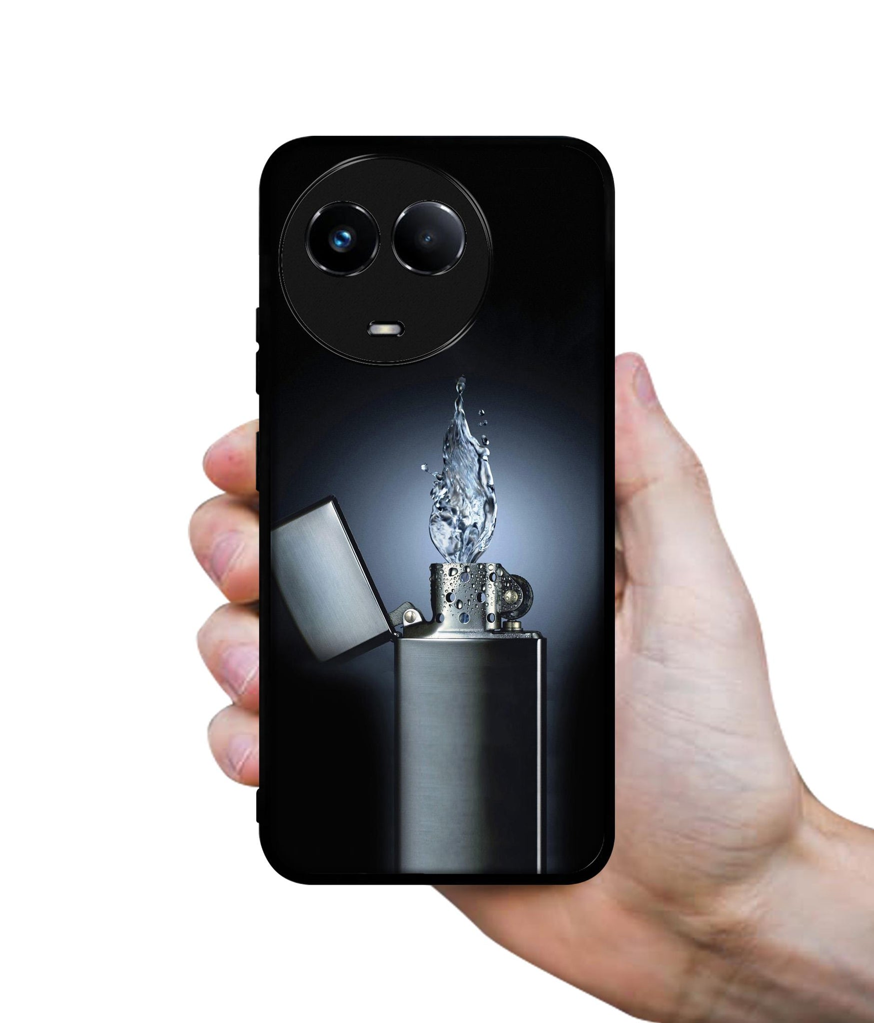Water Lighter Designer 2D Printed Back Case Cover for Realme C67 5G