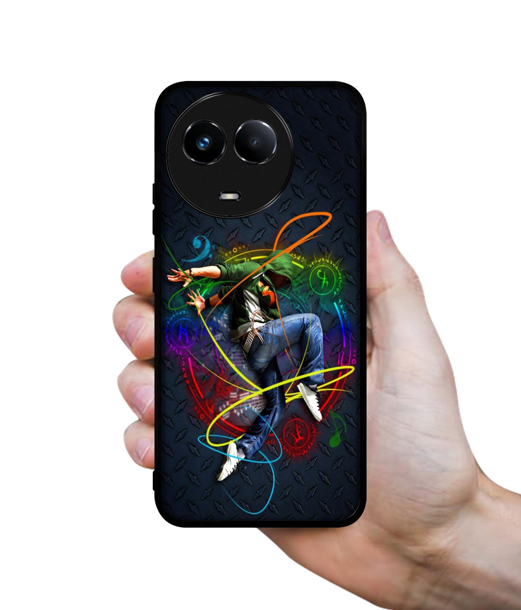 Boy With Music Designer 2D Printed Back Case Cover for Realme C67 5G