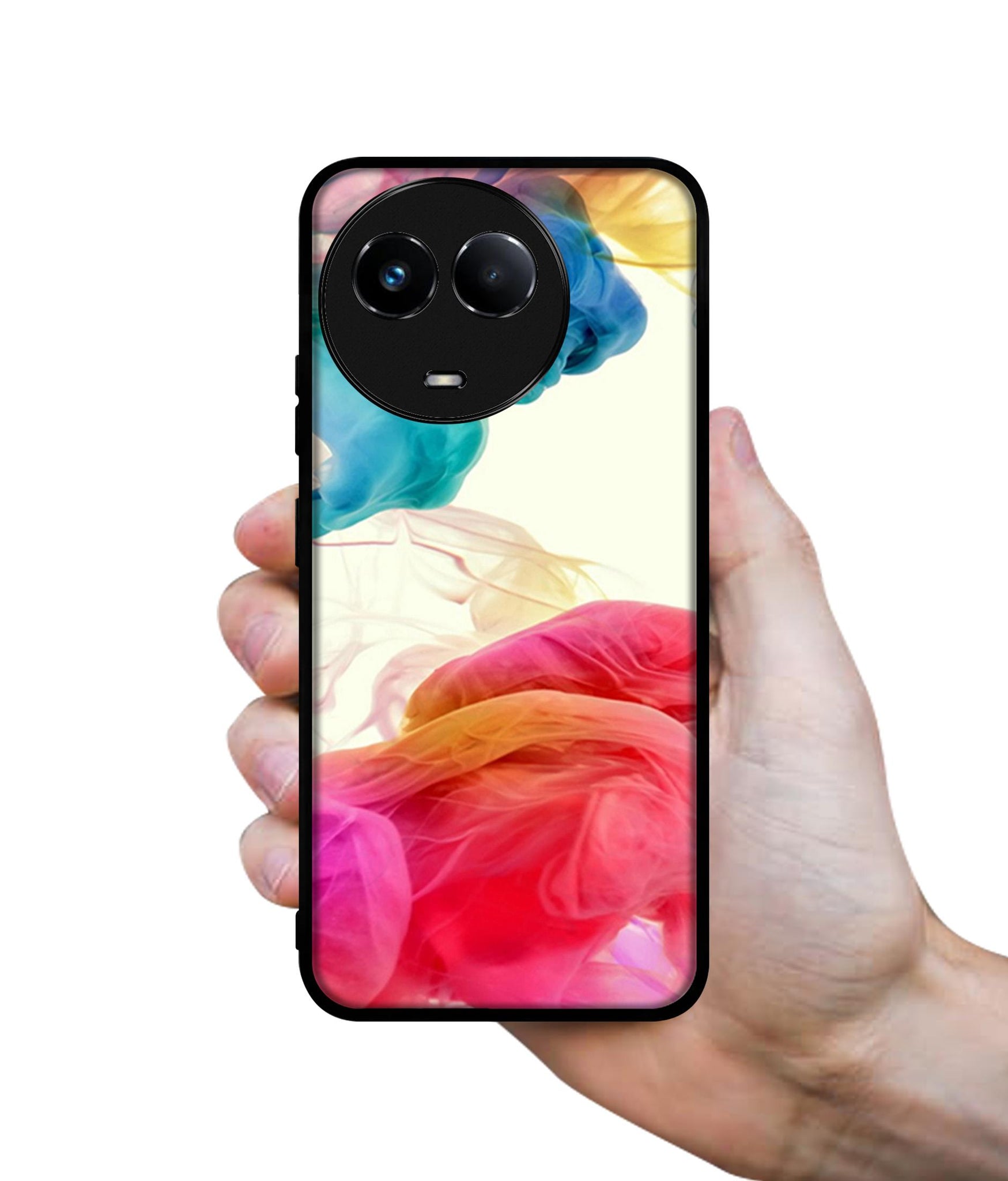 Colored Smoke Designer 2D Printed Back Case Cover for Realme C67 5G