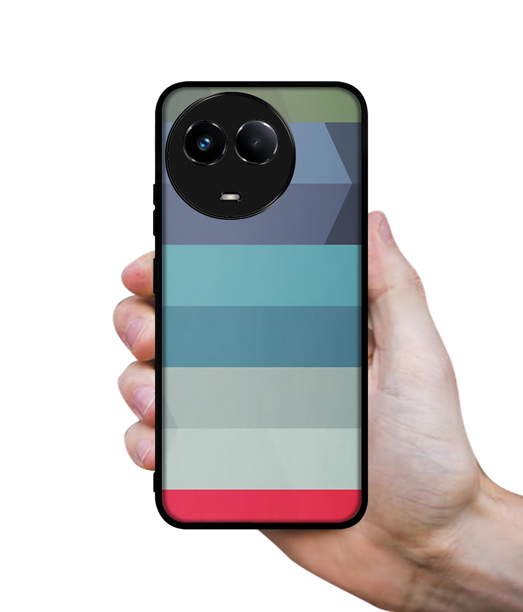 Colorful Lines Designer 2D Printed Back Case Cover for Realme C67 5G