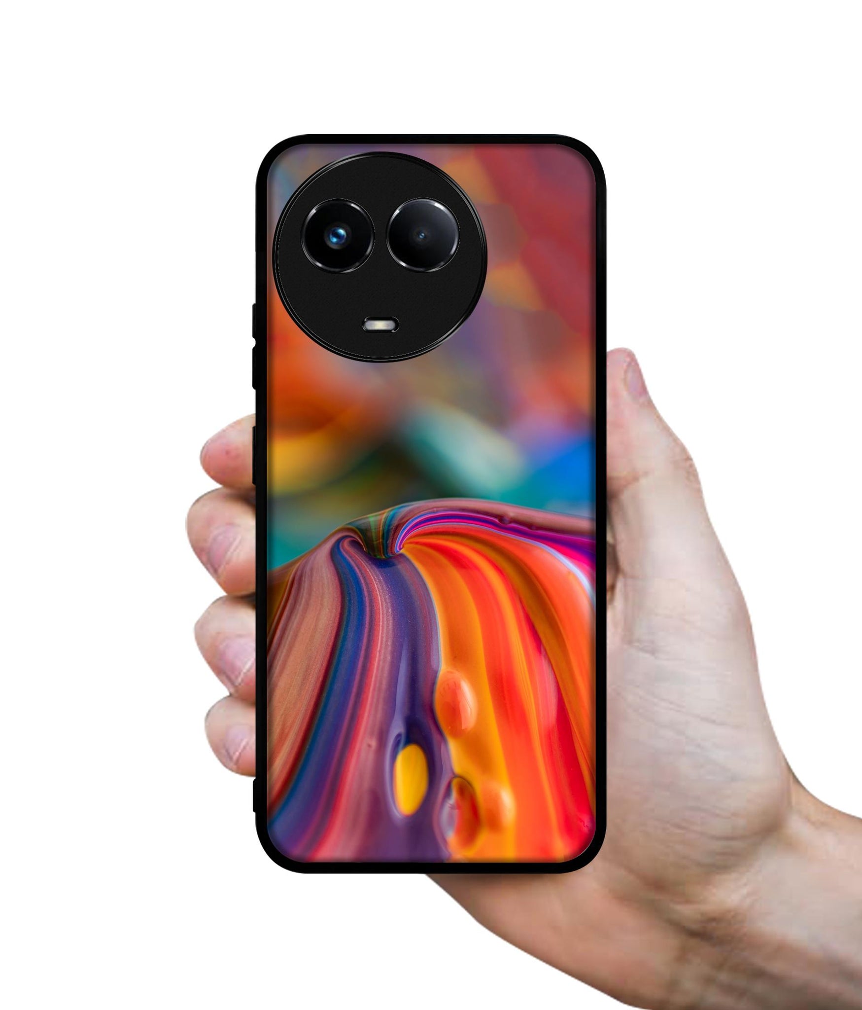 Rainbow Colors Designer 2D Printed Back Case Cover for Realme C67 5G