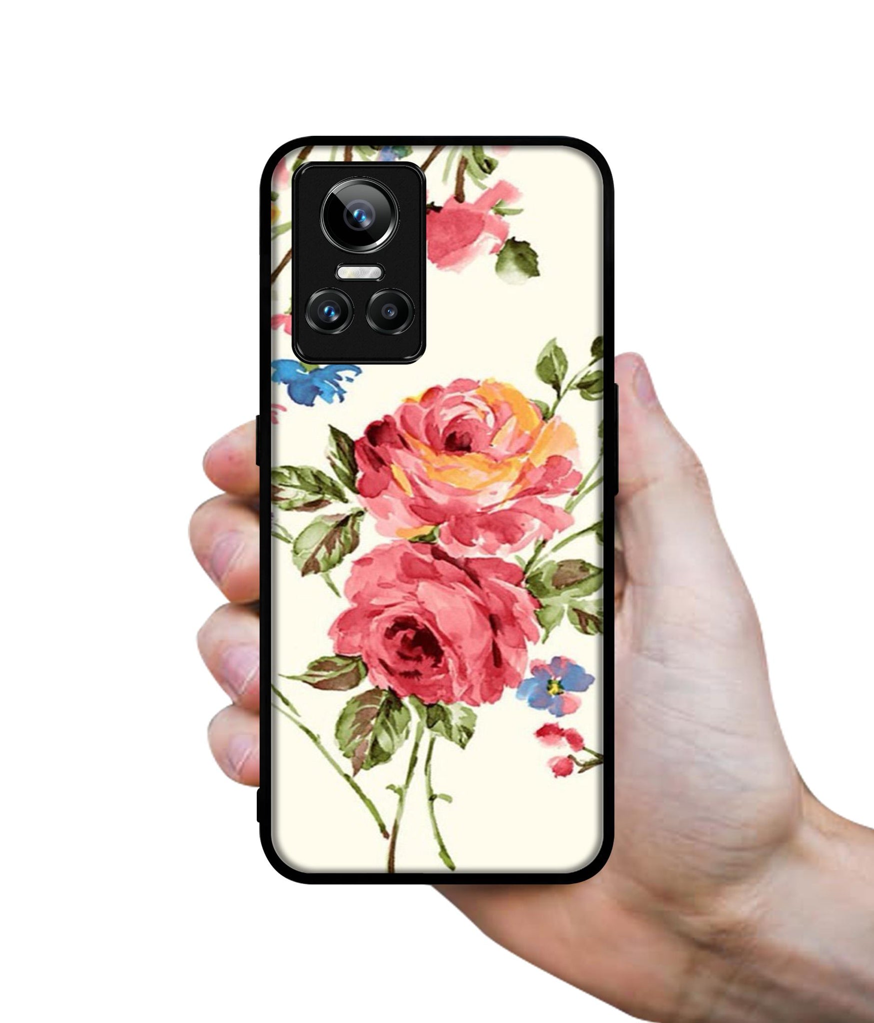 Vintage Painting Flower Designer 2D Printed Back Case Cover for Realme GT Neo3 5G