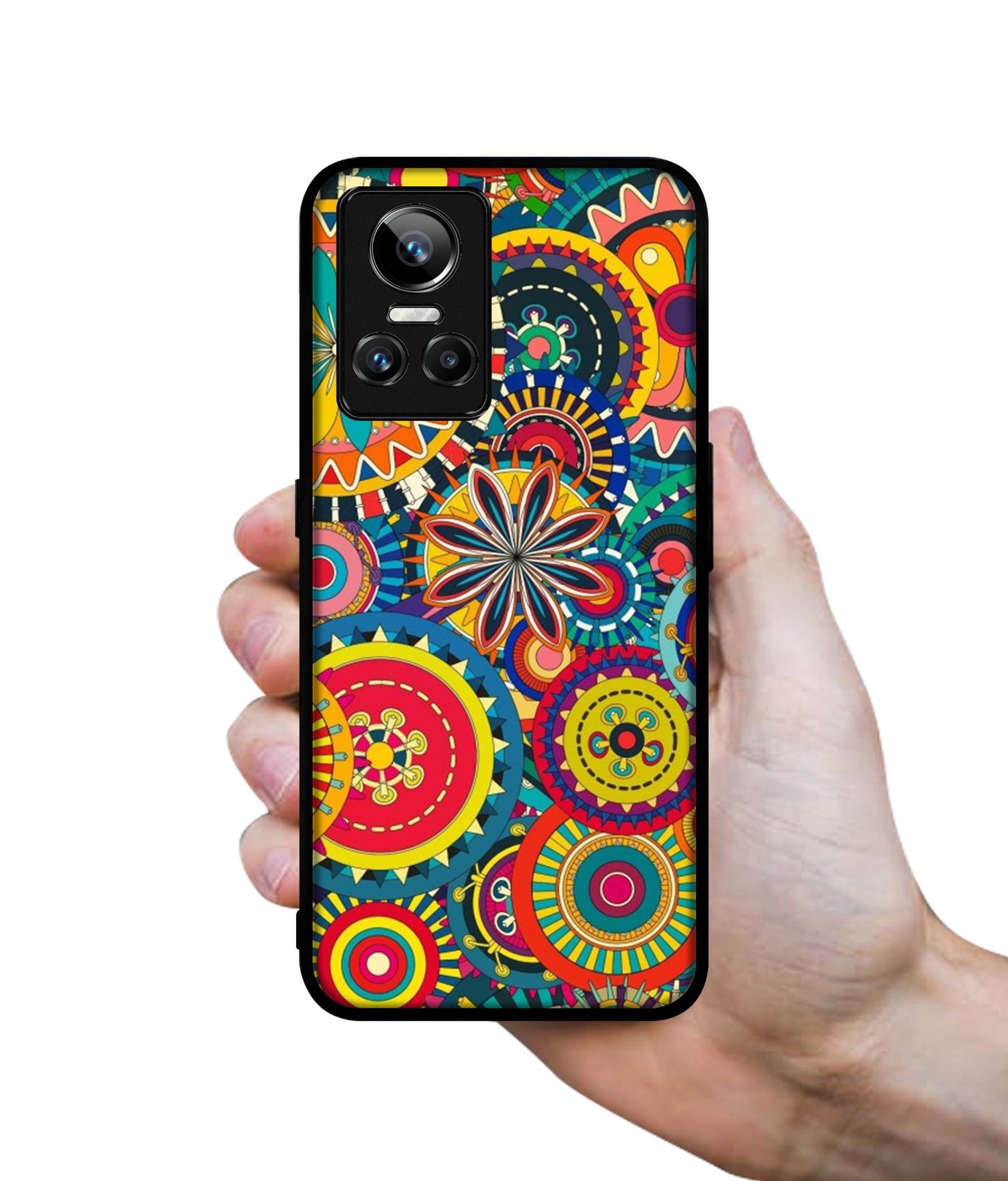 Ring Pattern Print Designer 2D Printed Back Case Cover for Realme GT Neo3 5G