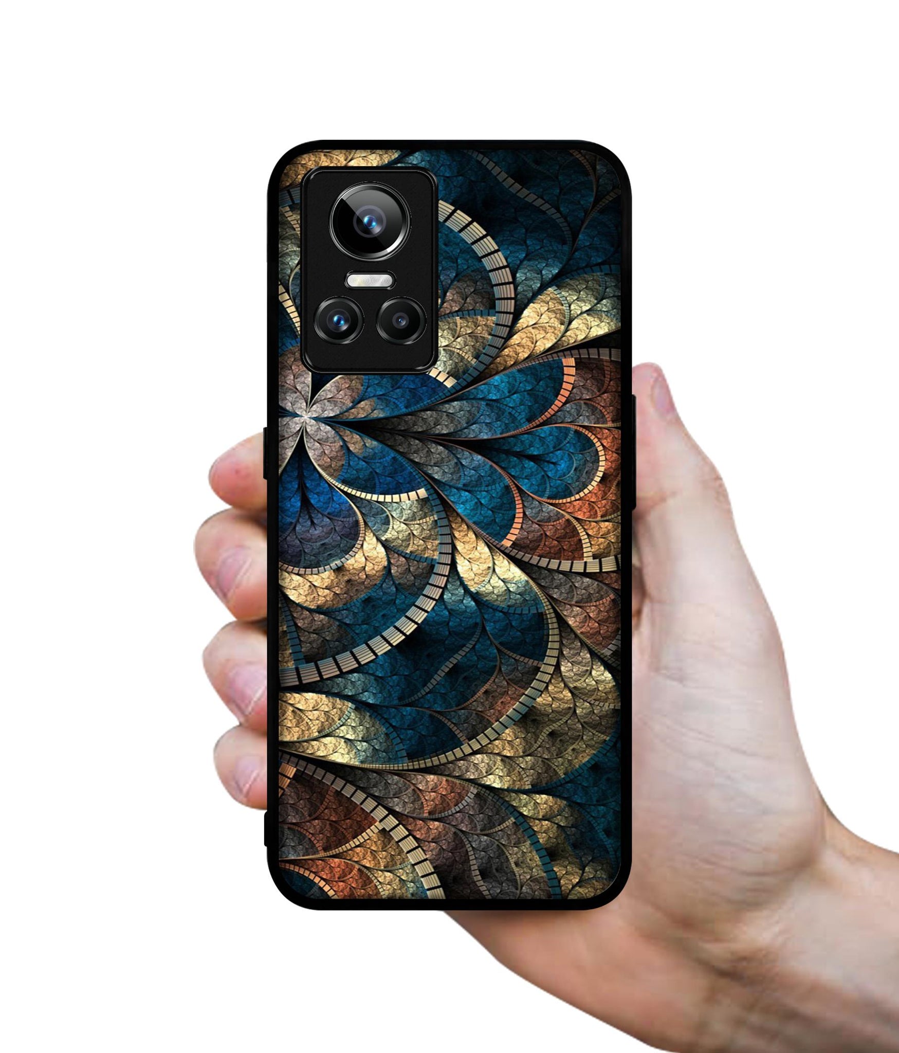 Fractional Pattern Designer 2D Printed Back Case Cover for Realme GT Neo3 5G