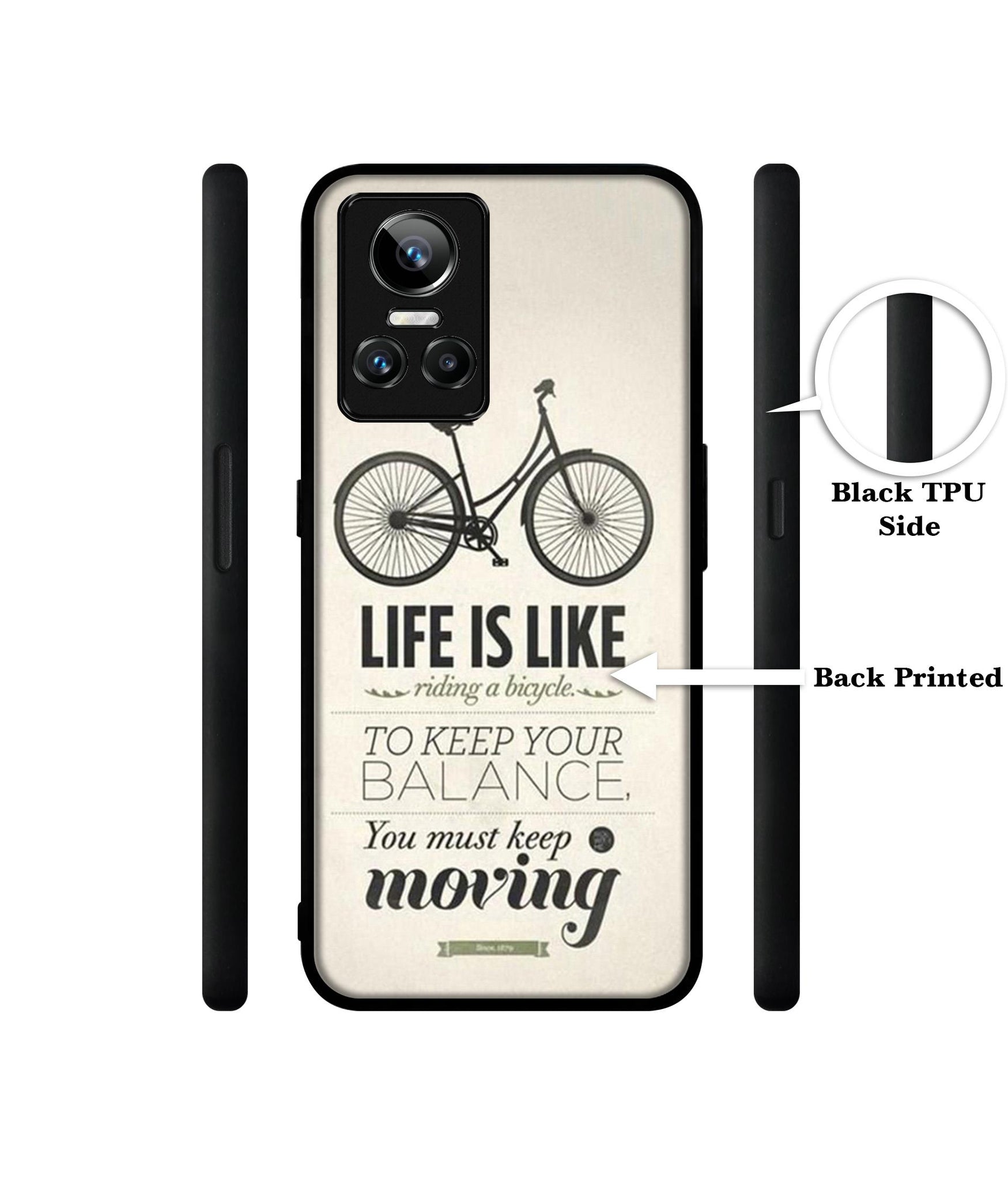 Life is Like Moving Designer 2D Printed Back Case Cover for Realme GT Neo3 5G