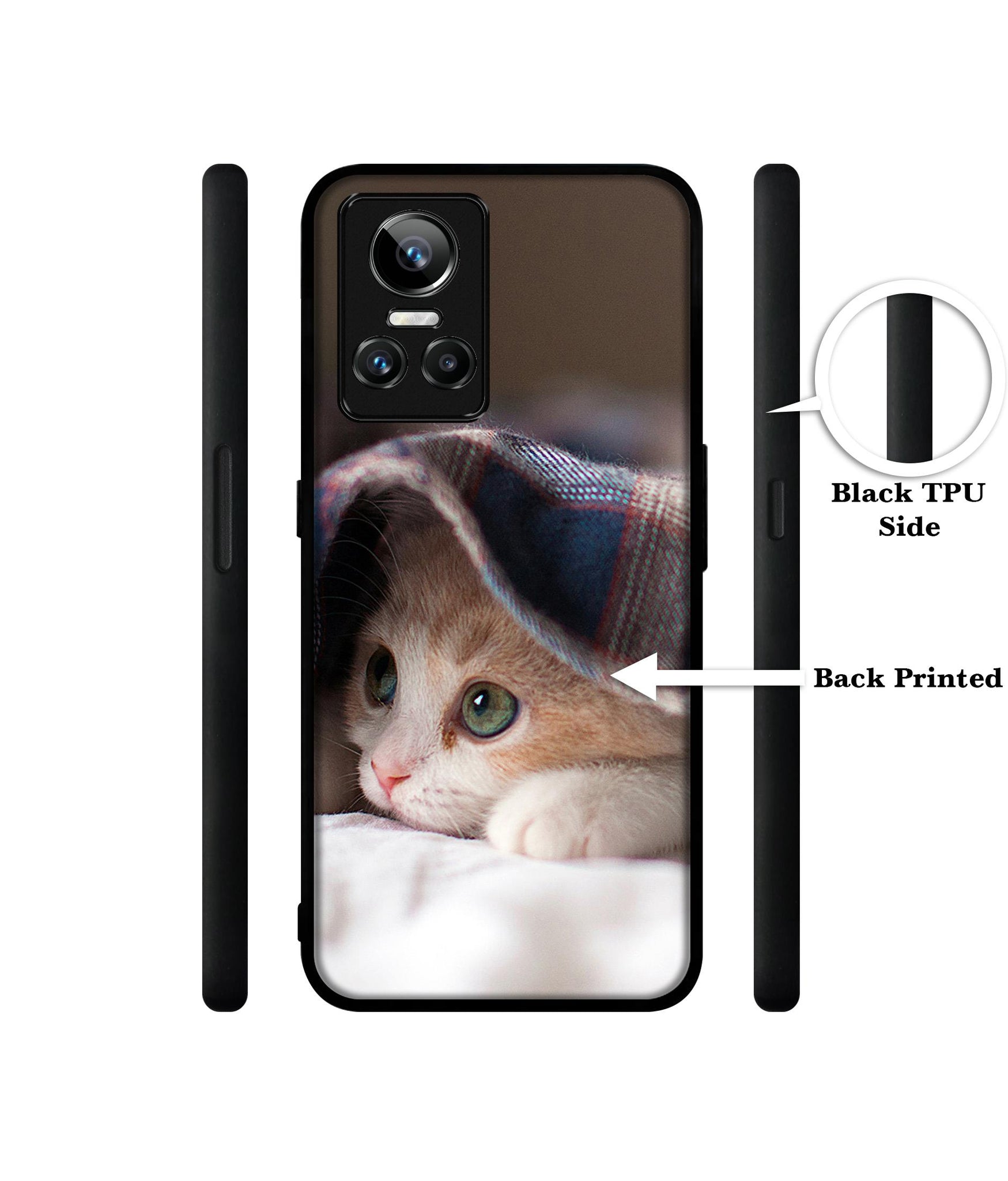Sleepy Kitten Designer 2D Printed Back Case Cover for Realme GT Neo3 5G