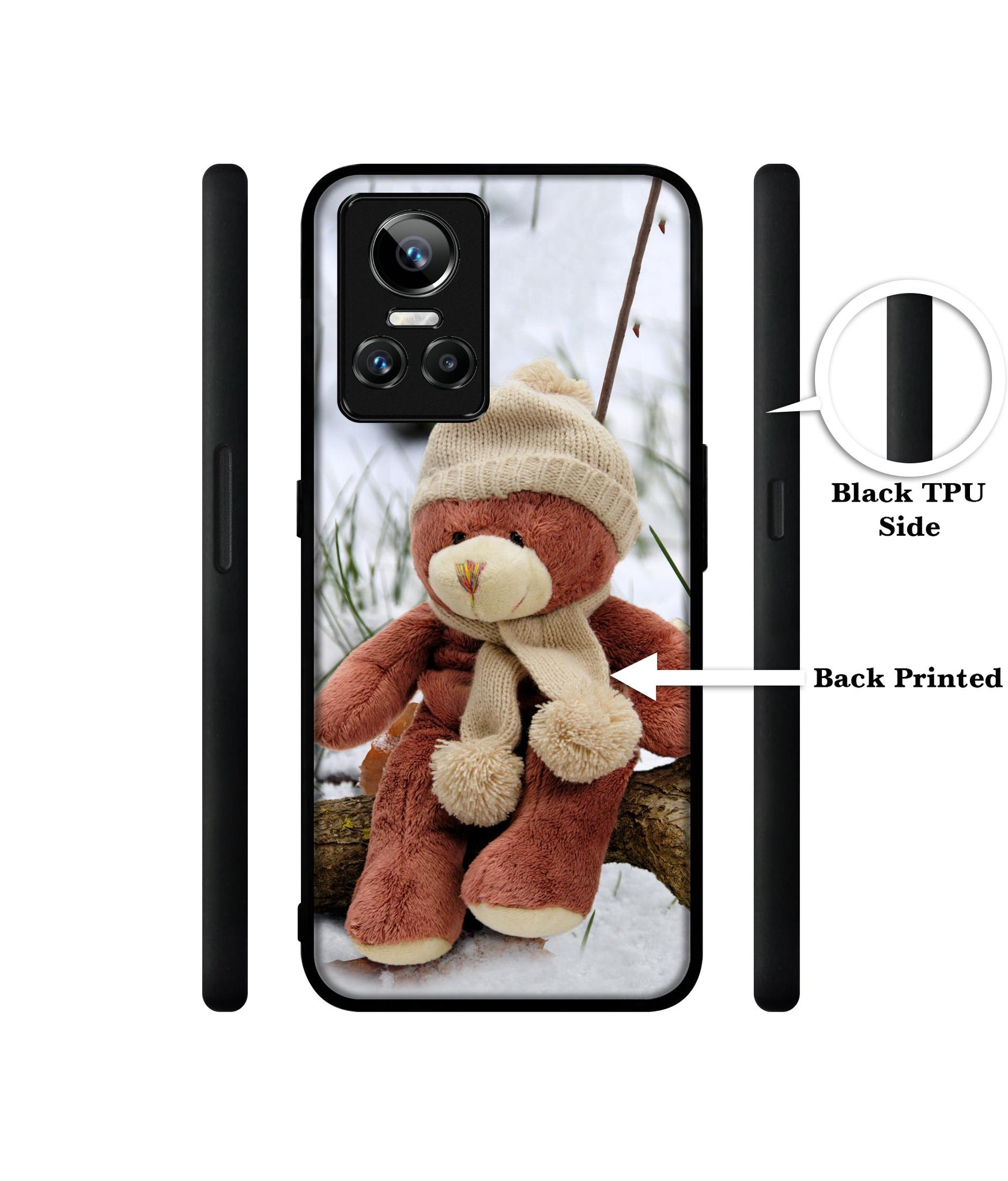 Woolen Bear Designer 2D Printed Back Case Cover for Realme GT Neo3 5G