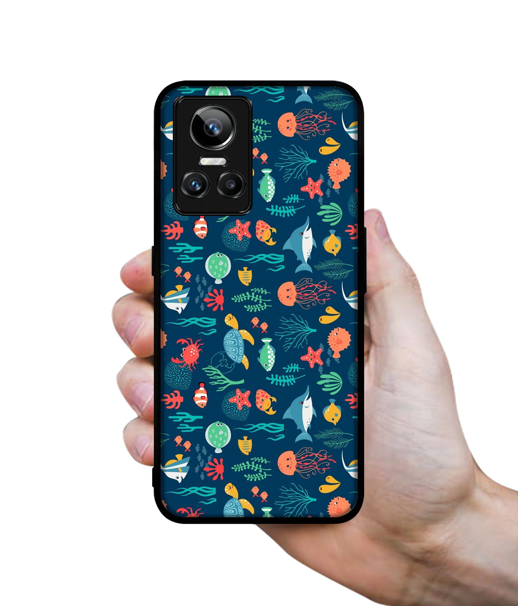 Aquarium Texture Designer 2D Printed Back Case Cover for Realme GT Neo3 5G