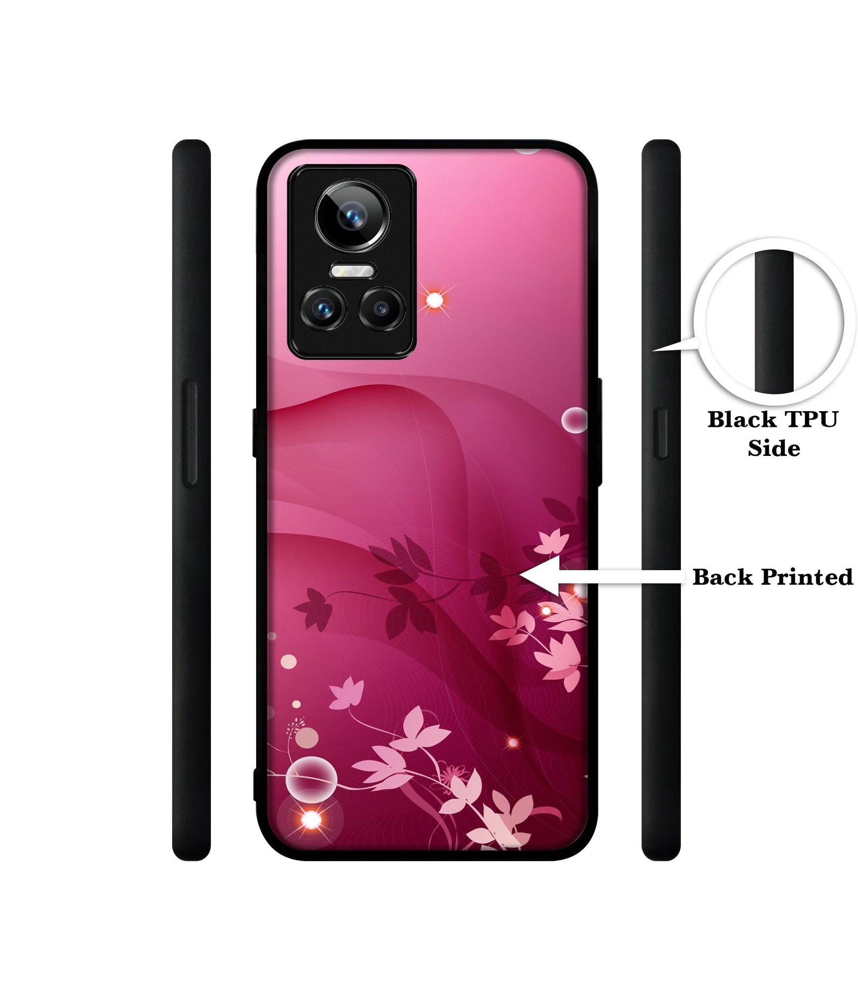 Pink Abstract Designer 2D Printed Back Case Cover for Realme GT Neo3 5G