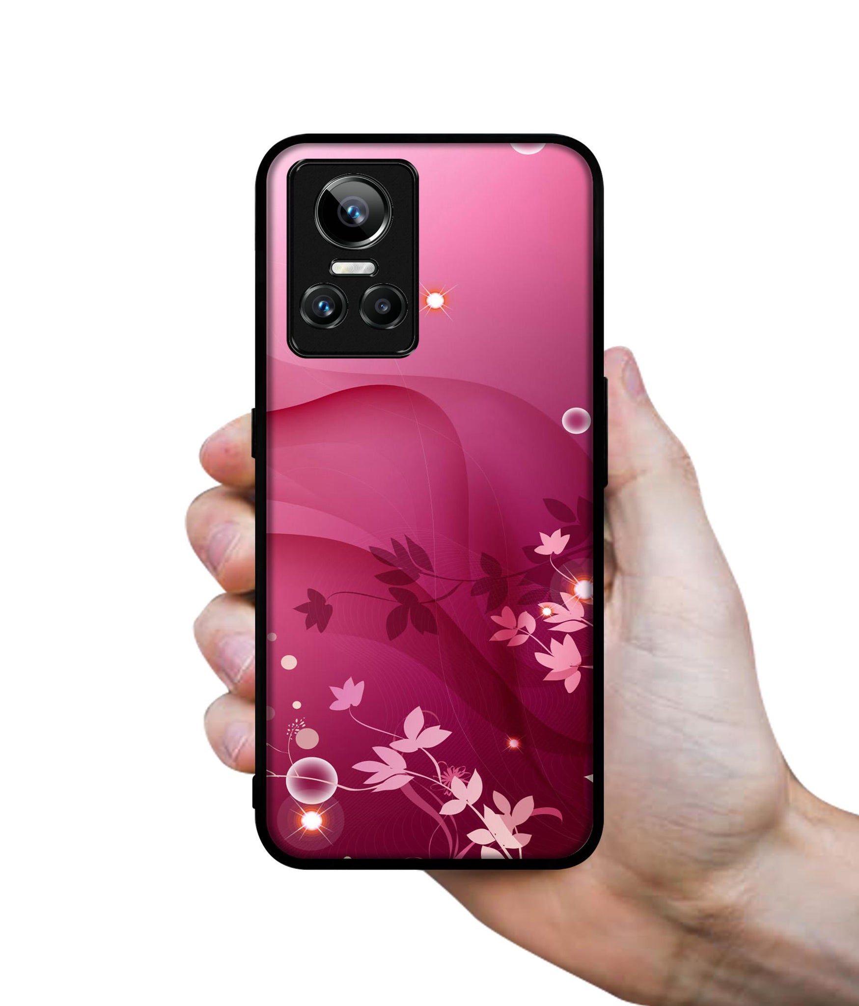 Pink Abstract Designer 2D Printed Back Case Cover for Realme GT Neo3 5G