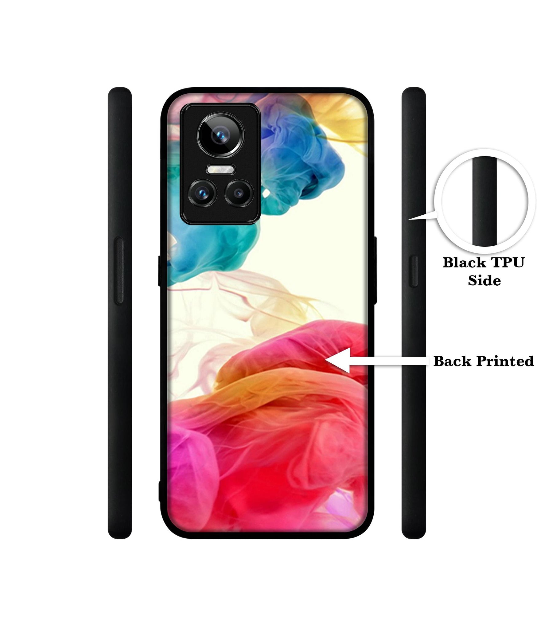 Colored Smoke Designer 2D Printed Back Case Cover for Realme GT Neo3 5G