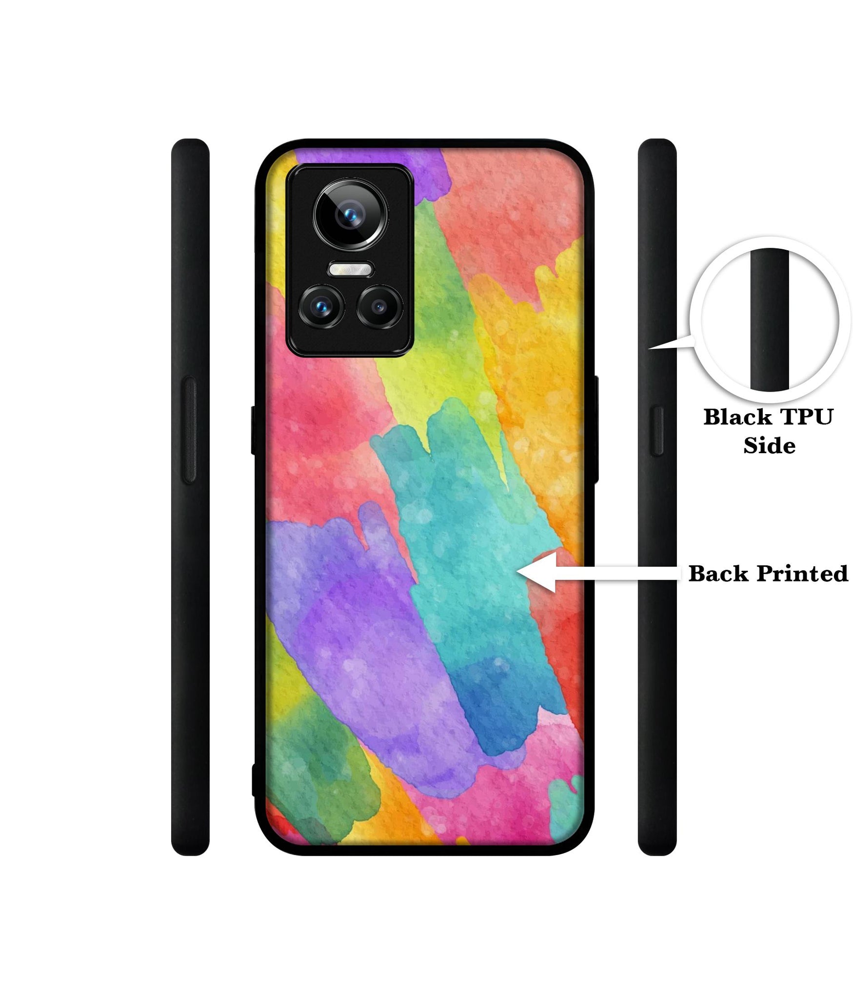 Water Paint Colorful Abstract Designer 2D Printed Back Case Cover for Realme GT Neo3 5G