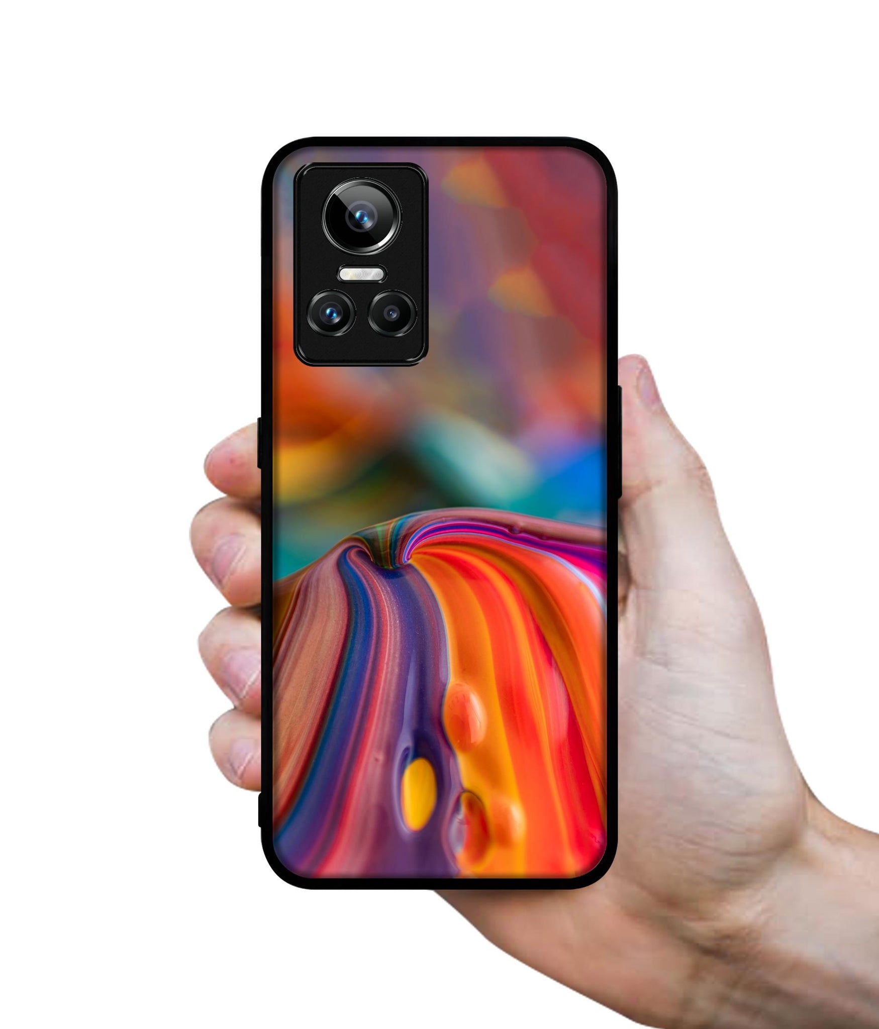 Rainbow Colors Designer 2D Printed Back Case Cover for Realme GT Neo3 5G