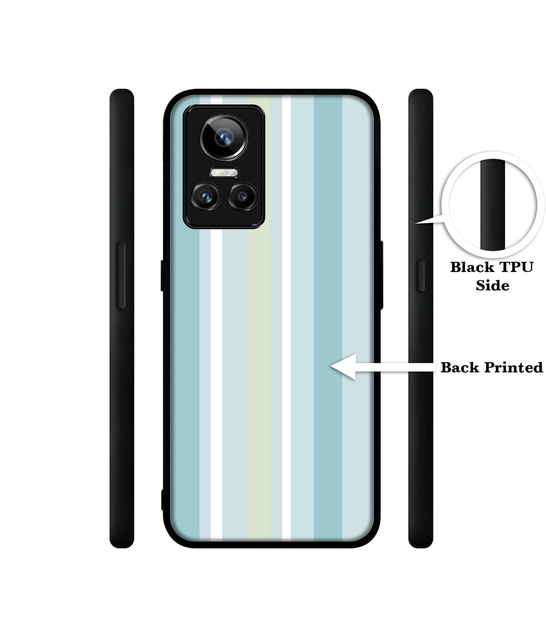 Light Green Stripes Designer 2D Printed Back Case Cover for Realme GT Neo3 5G