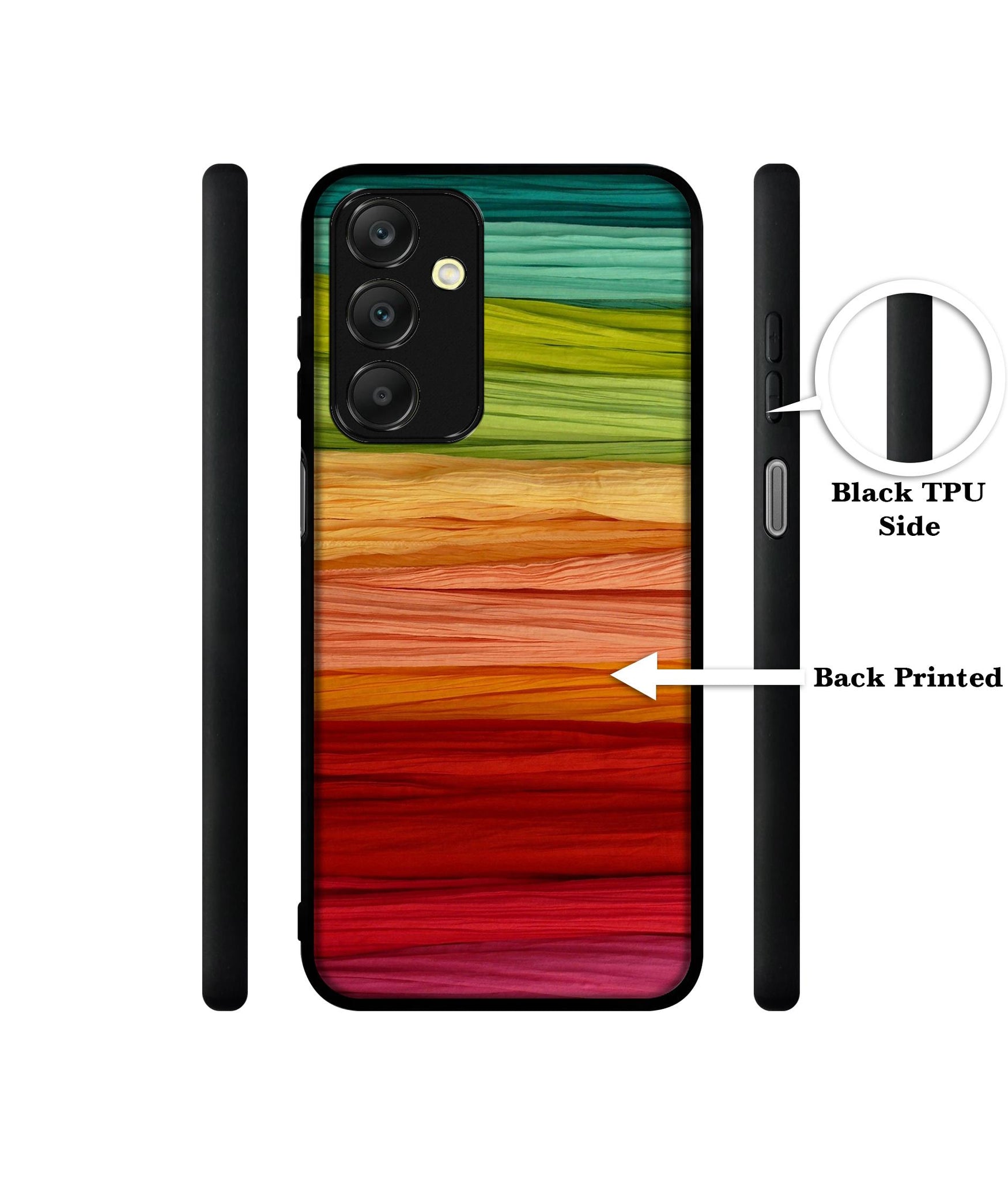 Colorful Thread Designer 2D Printed Back Case Cover for Samsung Galaxy A25 5G