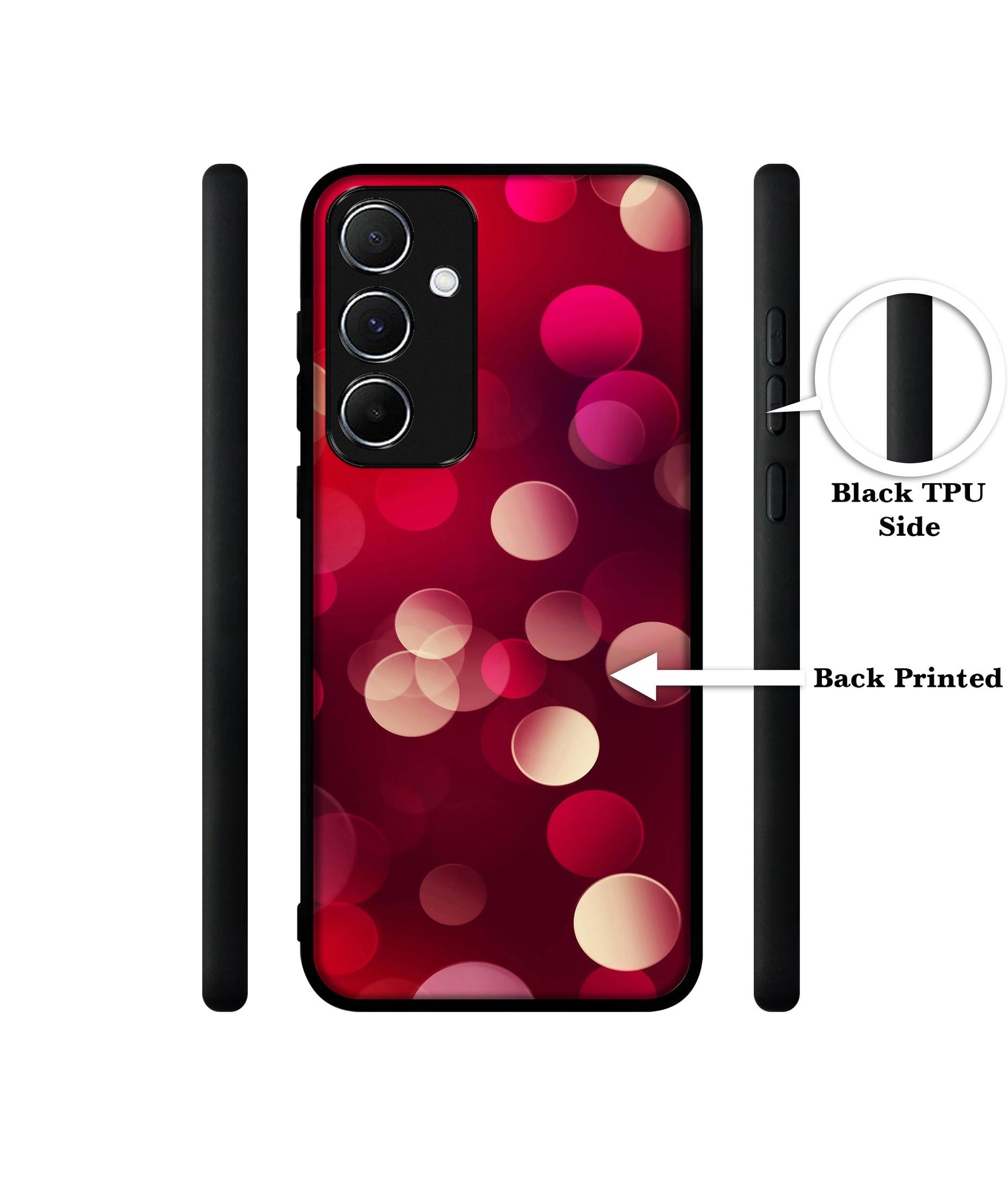 3D Circles Designer 2D Printed Back Case Cover for Samsung Galaxy A55 5G