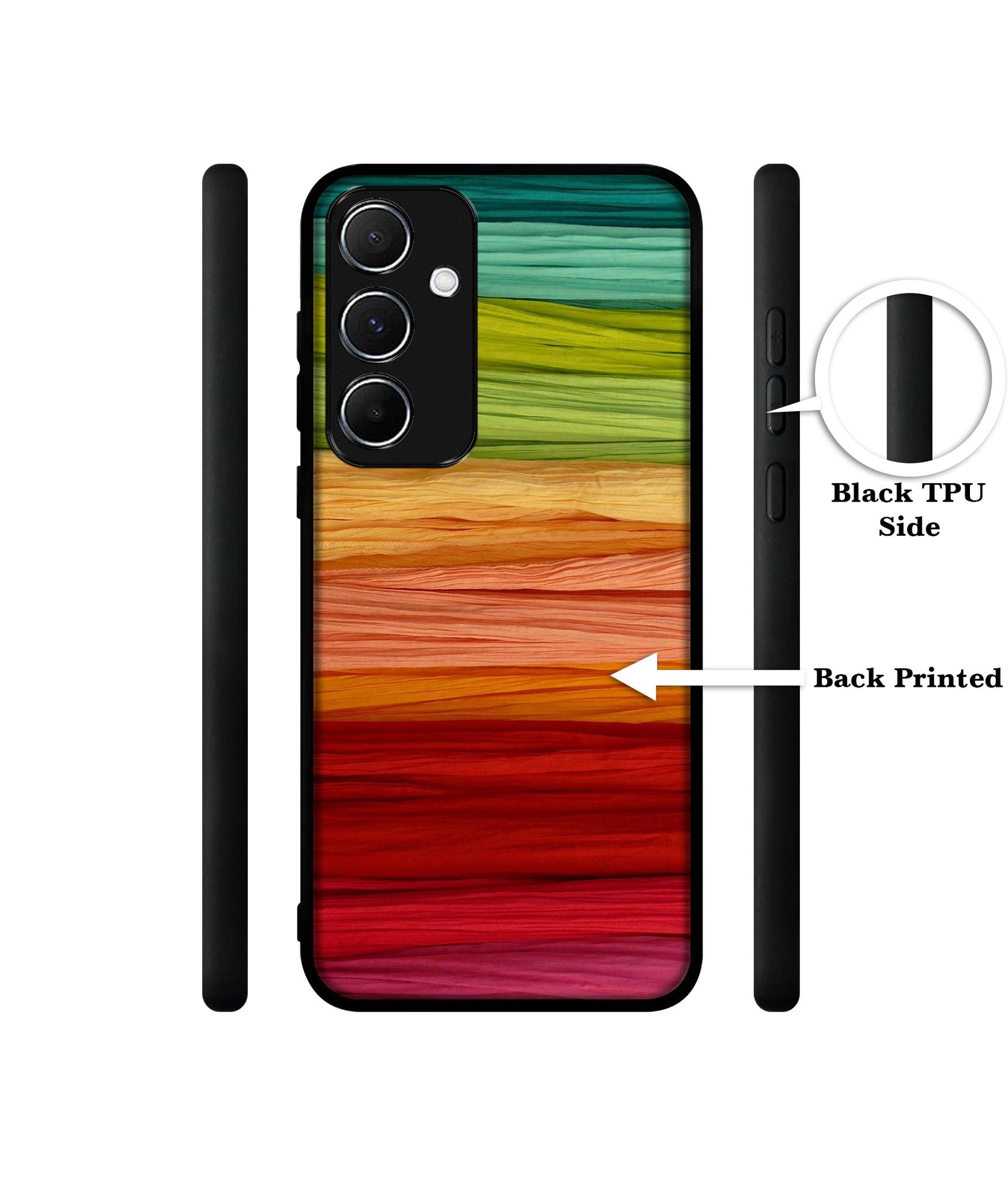 Colorful Thread Designer 2D Printed Back Case Cover for Samsung Galaxy A55 5G