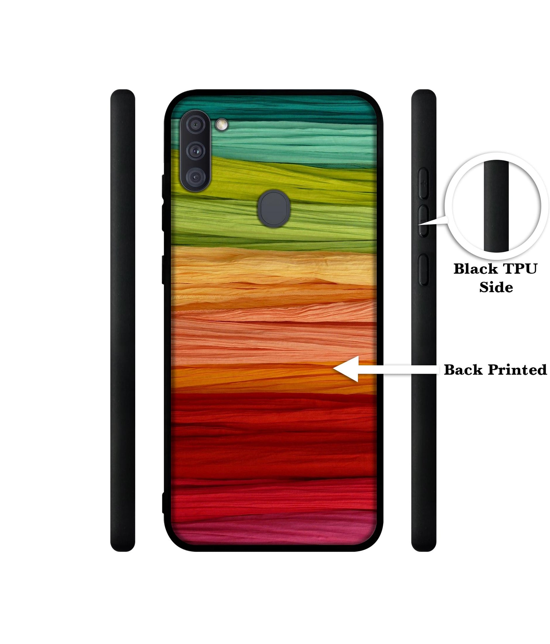 Colorful Thread Designer 2D Printed Back Case Cover for Samsung Galaxy A11 4G / M11 4G