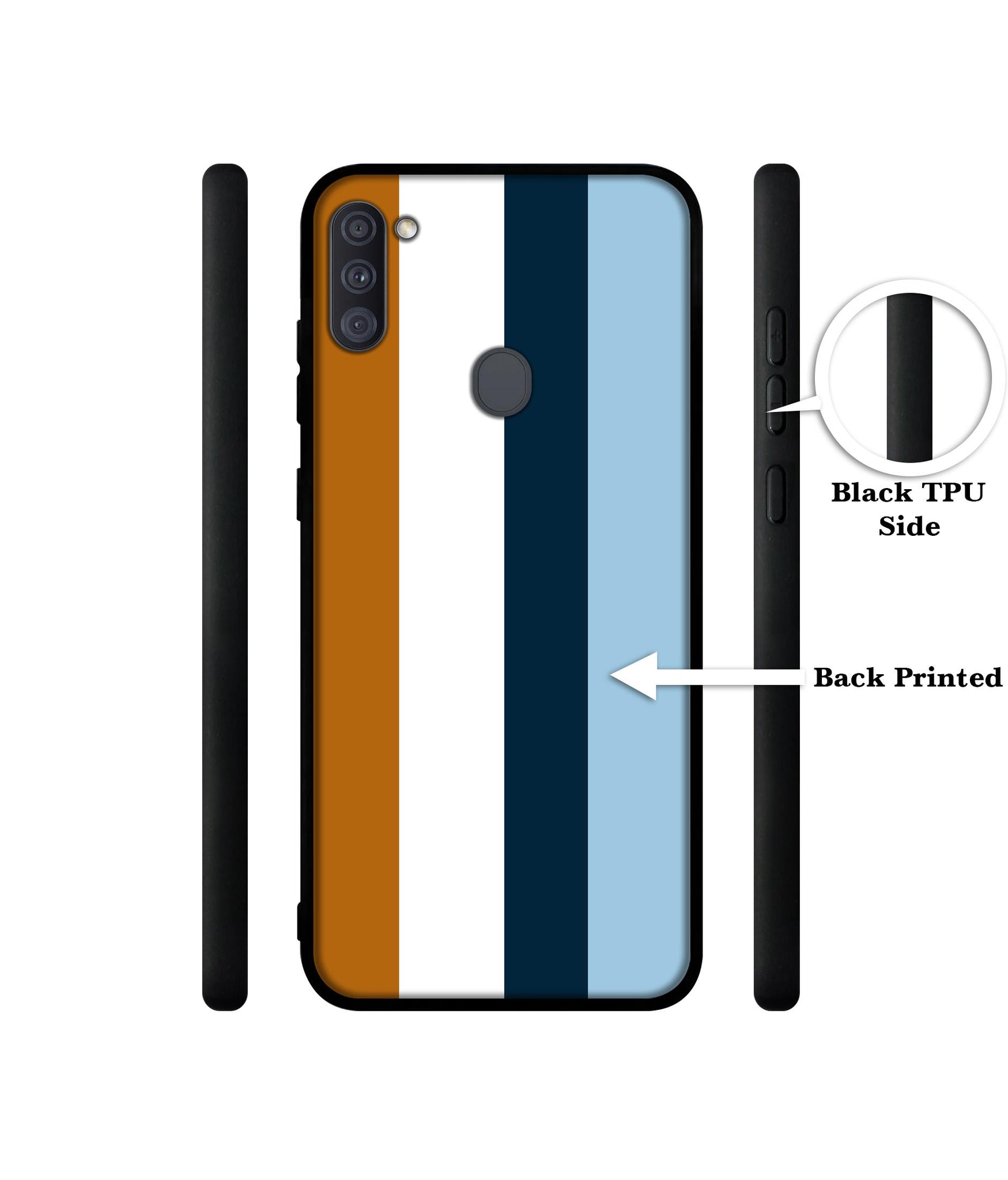 Color Stripes Designer 2D Printed Back Case Cover for Samsung Galaxy A11 4G / M11 4G