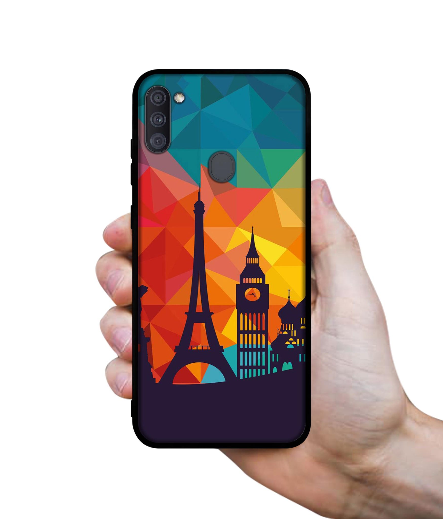 Colored Paris Designer 2D Printed Back Case Cover for Samsung Galaxy A11 4G / M11 4G