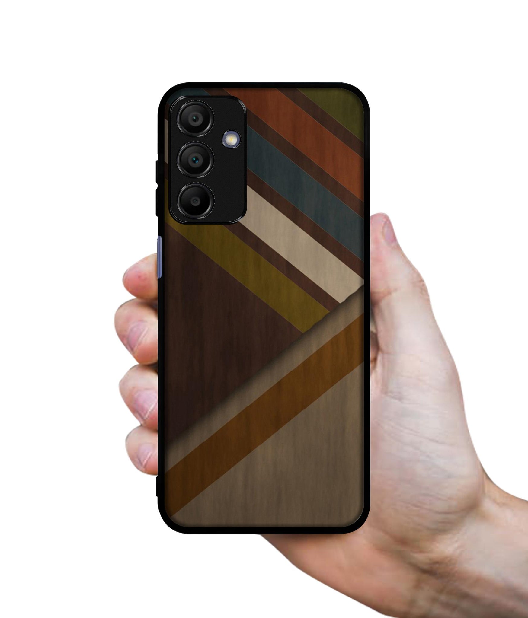 Colorful Wooden Pattern Designer 2D Printed Back Case Cover for Samsung Galaxy A15 4G / A15 5G