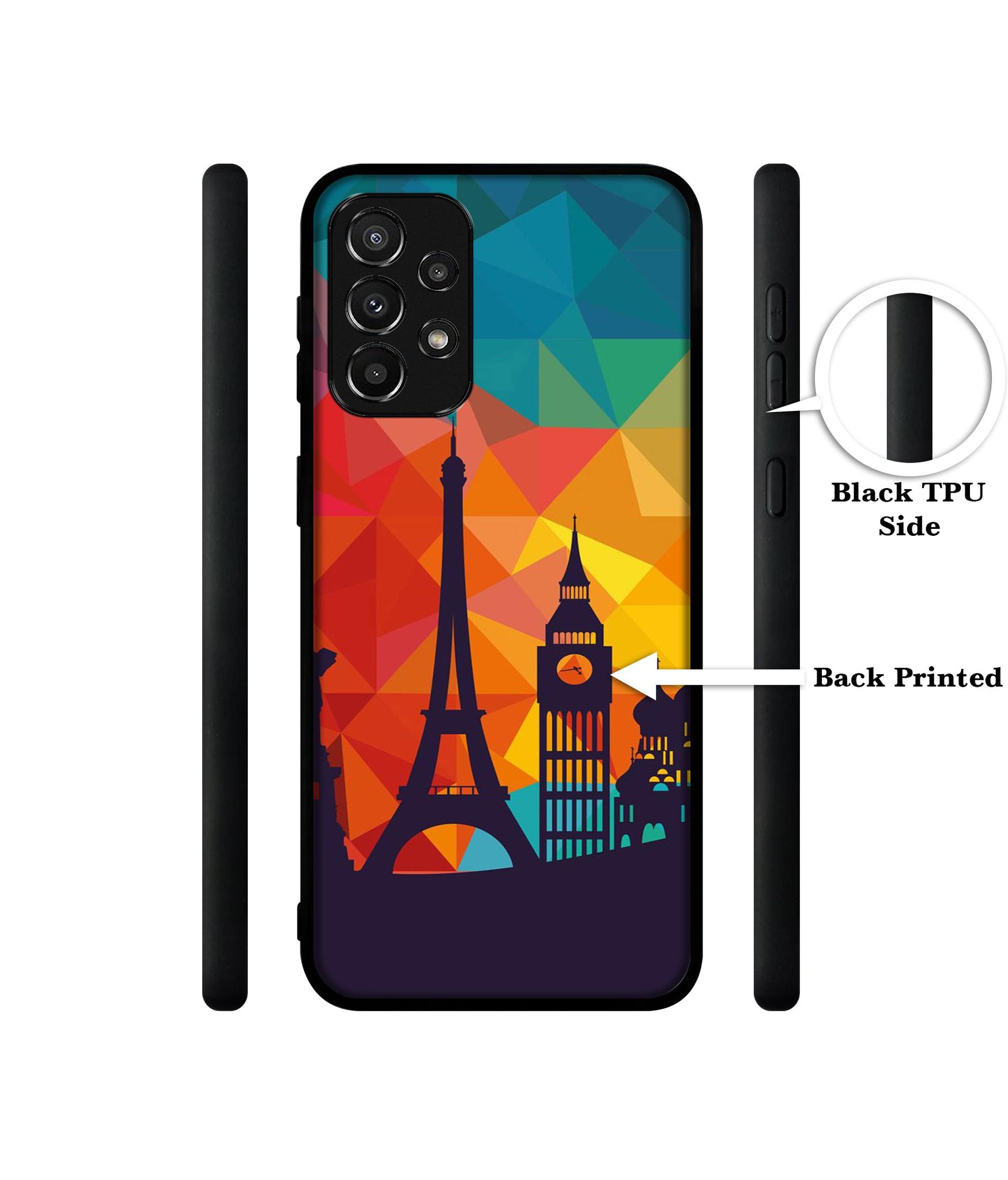 Colored Paris Designer 2D Printed Back Case Cover for Samsung Galaxy A23 4G / A23 5G