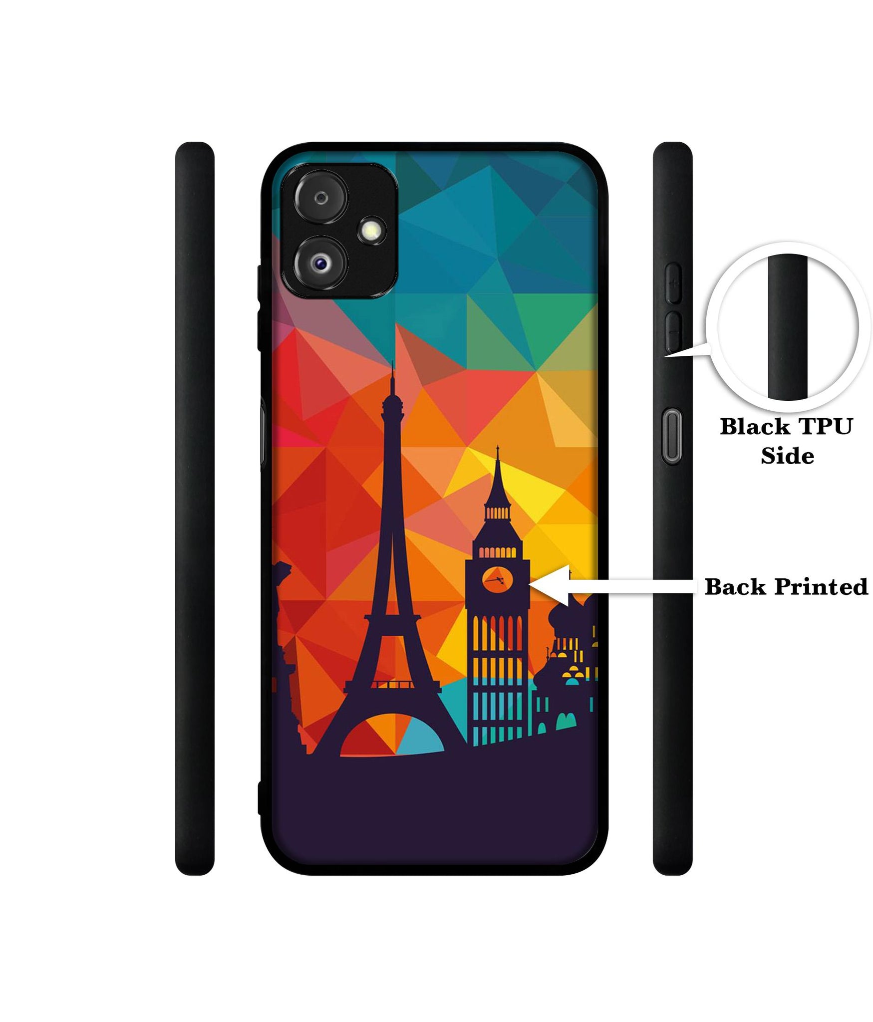 Colored Paris Designer 2D Printed Back Case Cover for Samsung Galaxy F14 5G