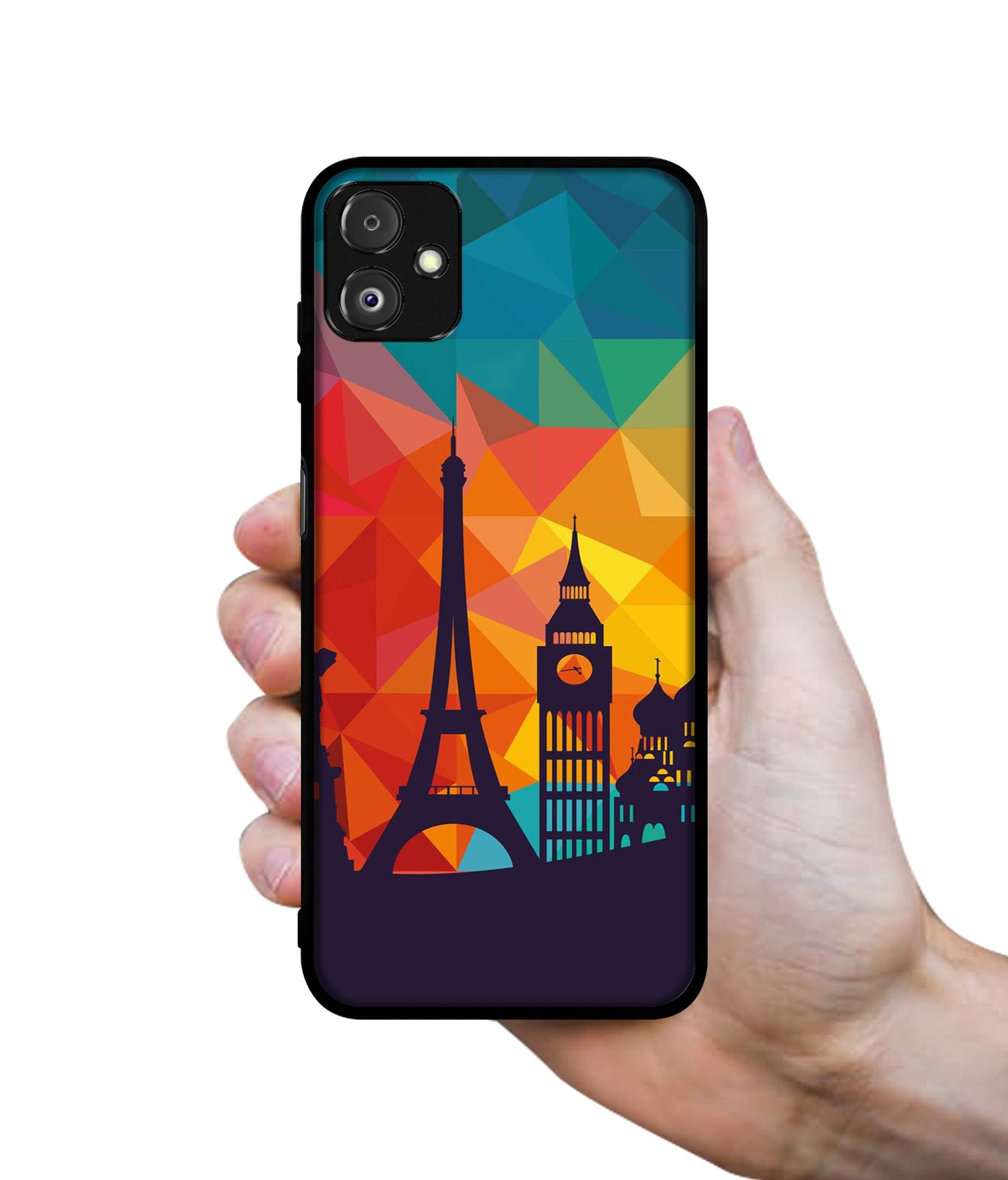Colored Paris Designer 2D Printed Back Case Cover for Samsung Galaxy F14 5G