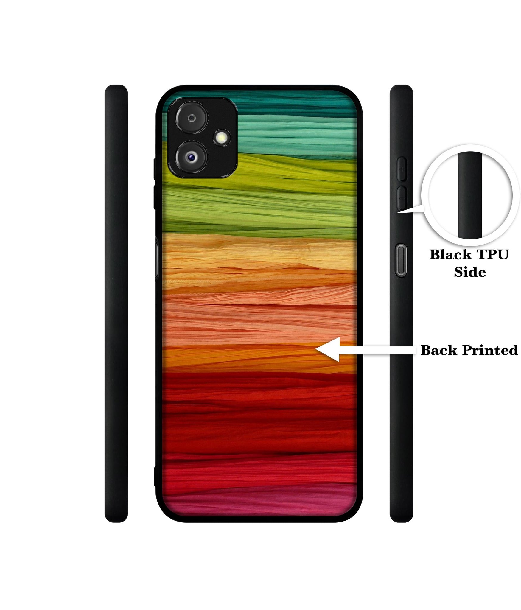 Colorful Thread Designer 2D Printed Back Case Cover for Samsung Galaxy F14 5G
